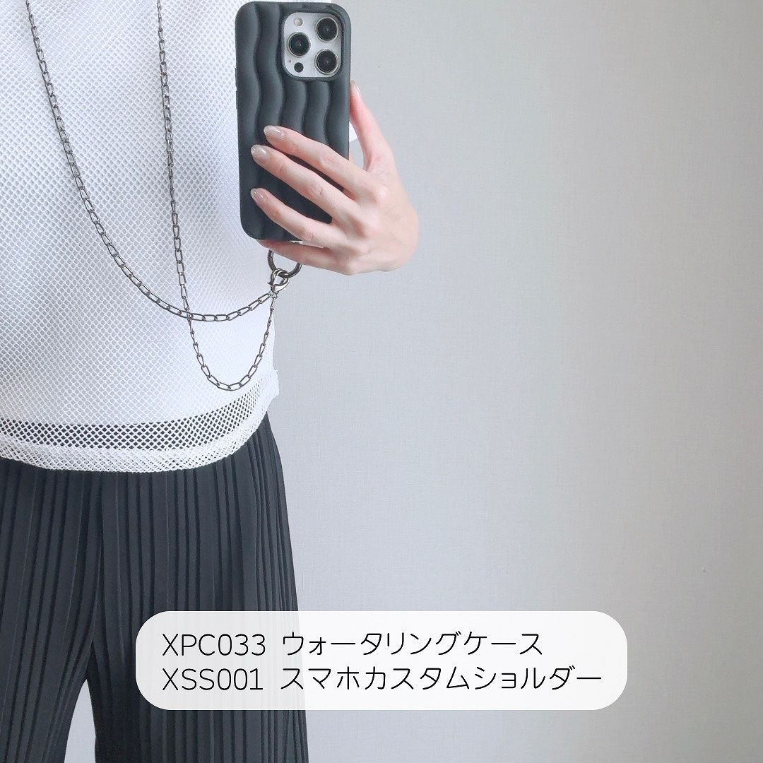 PHONECKLACE バンドチェーンストラップ付きシリコン ケース for