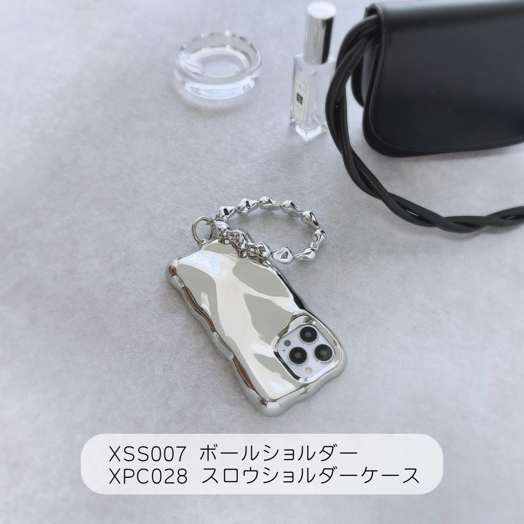 Apple iPhoneケース バロックパールストラップ おしゃれ スマホ
