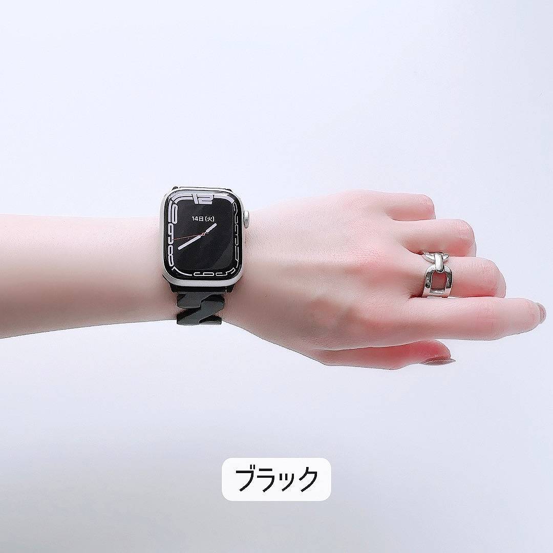 Apple Watch 全機種対応 アップルウォッチ マーカー バンド おしゃれ バンド デザイン 男女兼用｜across-intl｜05