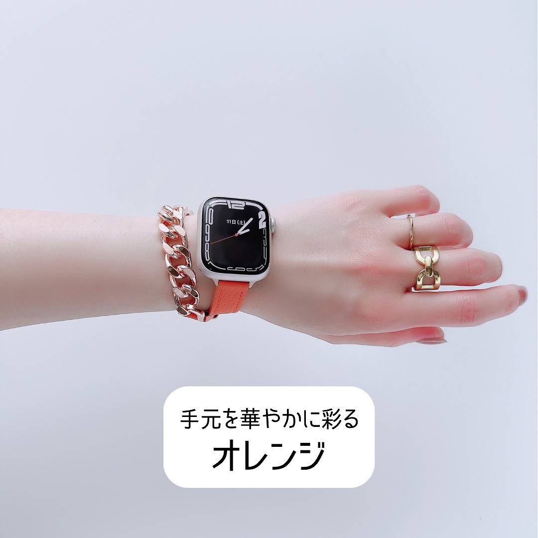 Apple Watch 全機種対応 アップルウォッチ PG ミックス ダブルバンド おしゃれ バンド デザイン 男女兼用｜across-intl｜06