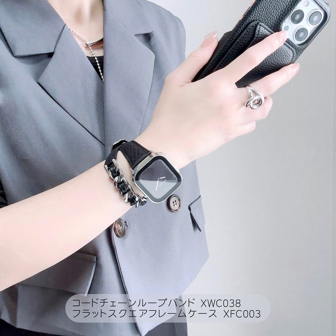 Apple Watch 全機種対応 アップルウォッチ コード チェーン ループバンド おしゃれ バンド デザイン 男女兼用｜across-intl｜02