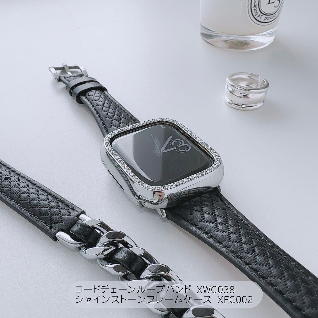Apple Watch 全機種対応 アップルウォッチ コード チェーン ループバンド おしゃれ バンド デザイン 男女兼用｜across-intl｜04