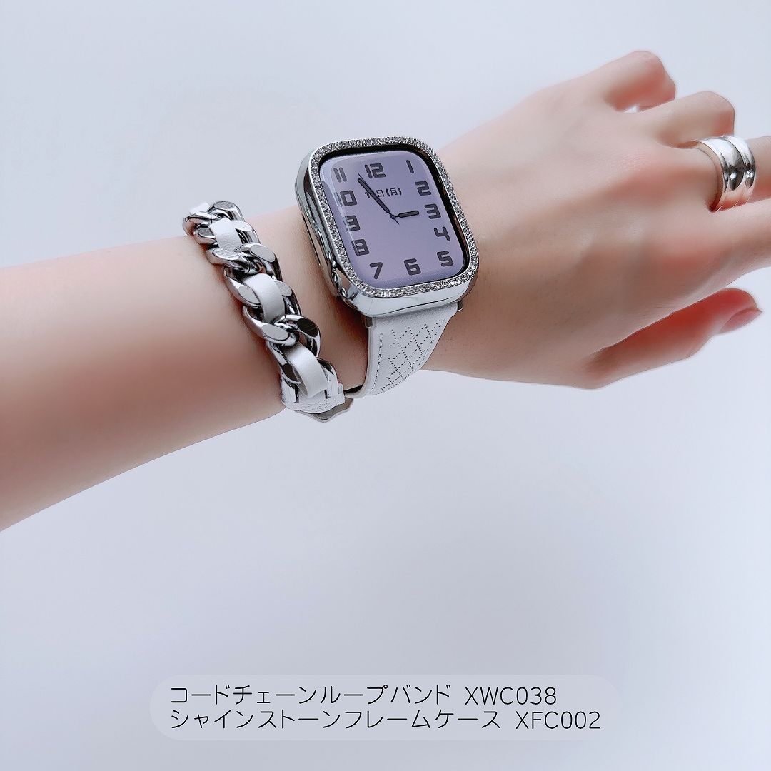 Apple Watch 全機種対応 アップルウォッチ コード チェーン ループバンド おしゃれ バンド デザイン 男女兼用｜across-intl｜06