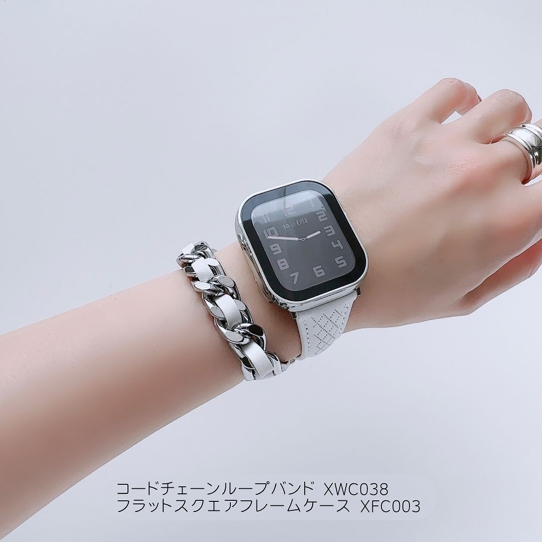 Apple Watch 全機種対応 アップルウォッチ コード チェーン ループバンド おしゃれ バンド デザイン 男女兼用｜across-intl｜08