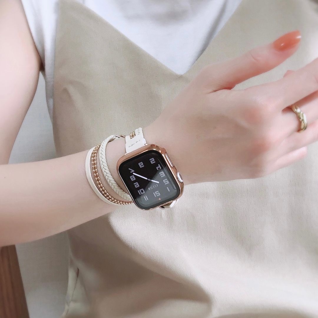 【Anne 】Apple Watch バンド ブレスレット スタイリッシュ Lune Apple Watch 全機種対応 アップルウォッチ レイヤード