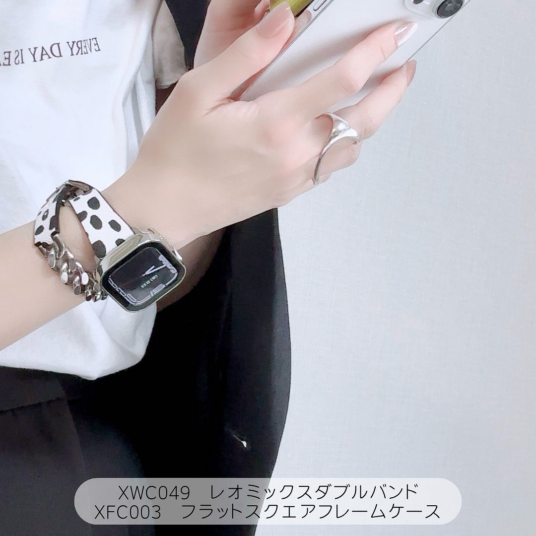 Apple Watch 全機種対応 アップルウォッチ レオ ミックス ダブルバンド おしゃれ バンド デザイン 男女兼用｜across-intl｜03