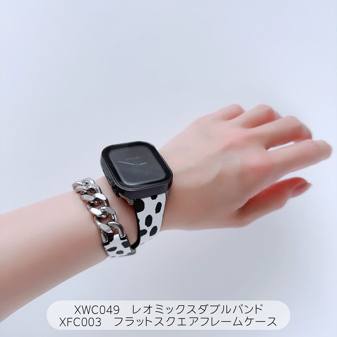 Apple Watch 全機種対応 アップルウォッチ レオ ミックス ダブルバンド おしゃれ バンド デザイン 男女兼用｜across-intl｜05