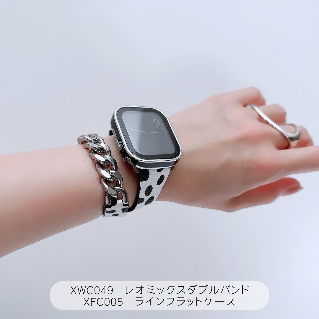 Apple Watch 全機種対応 アップルウォッチ レオ ミックス ダブルバンド おしゃれ バンド デザイン 男女兼用｜across-intl｜06