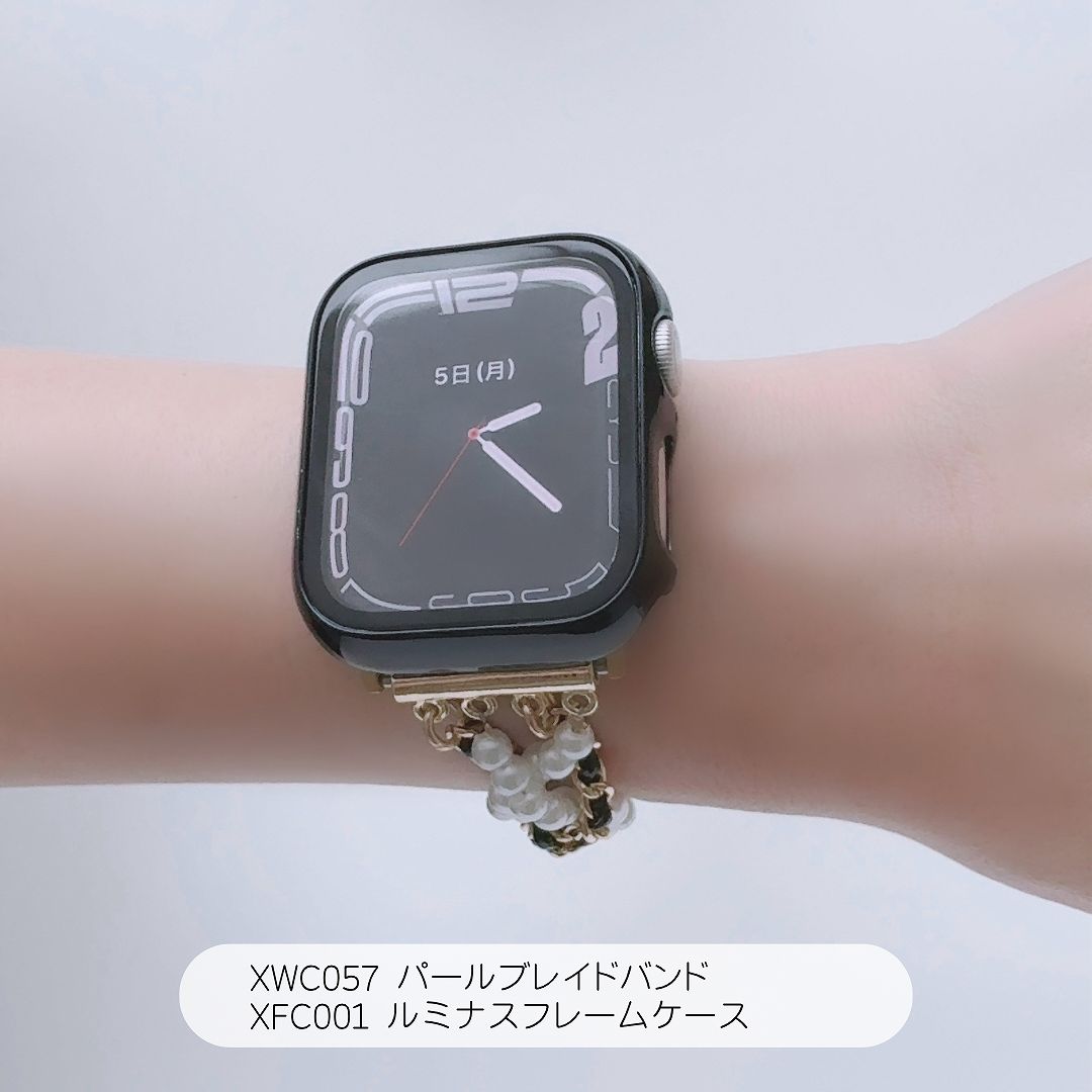 Apple Watch 全機種対応 アップルウォッチ パールブレイドバンド おしゃれ バンド デザイン 男女兼用｜across-intl｜10