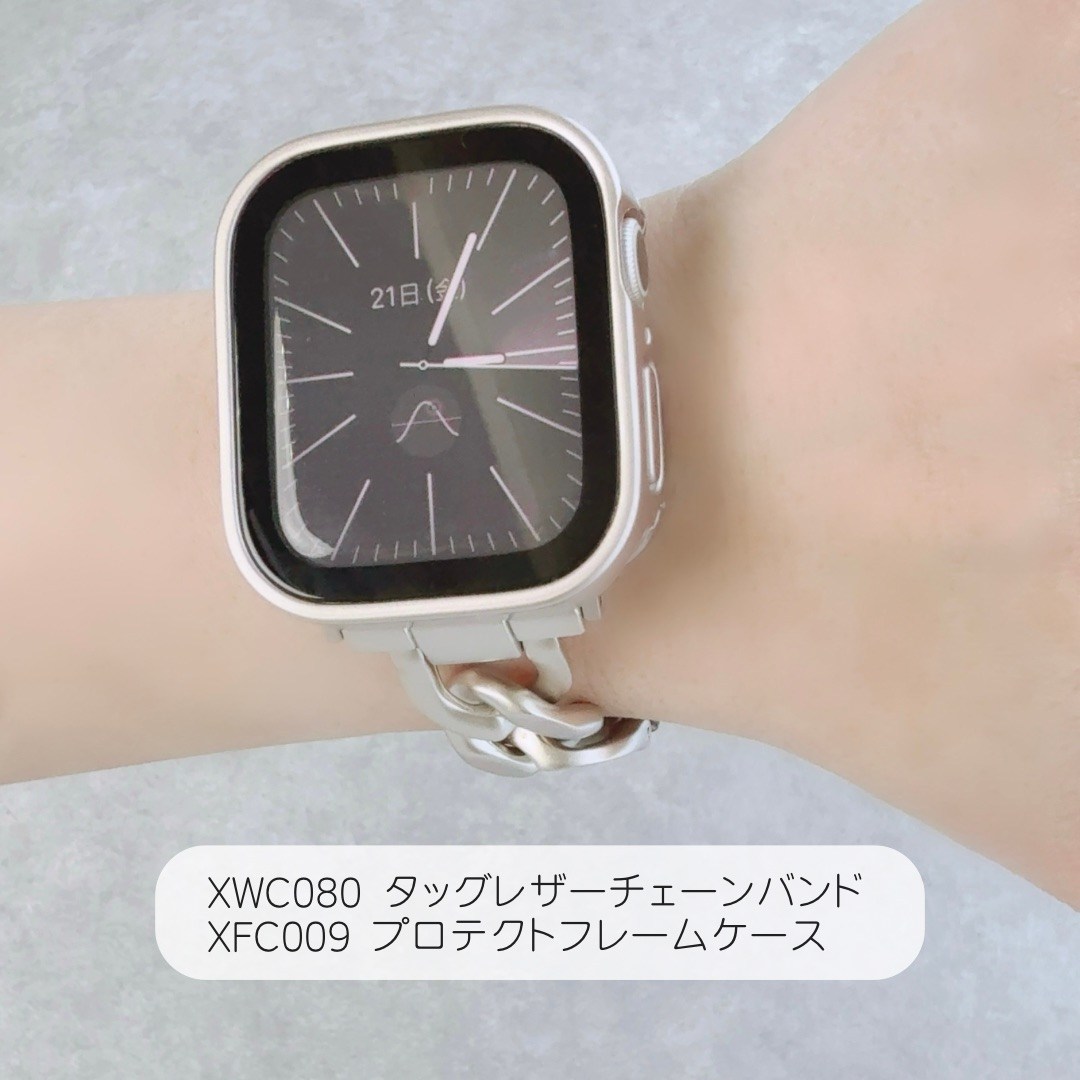 Apple Watch 全機種対応 アップルウォッチ タッグレザーチェーンバンド おしゃれ バンド デザイン 男女兼用 |  | 12