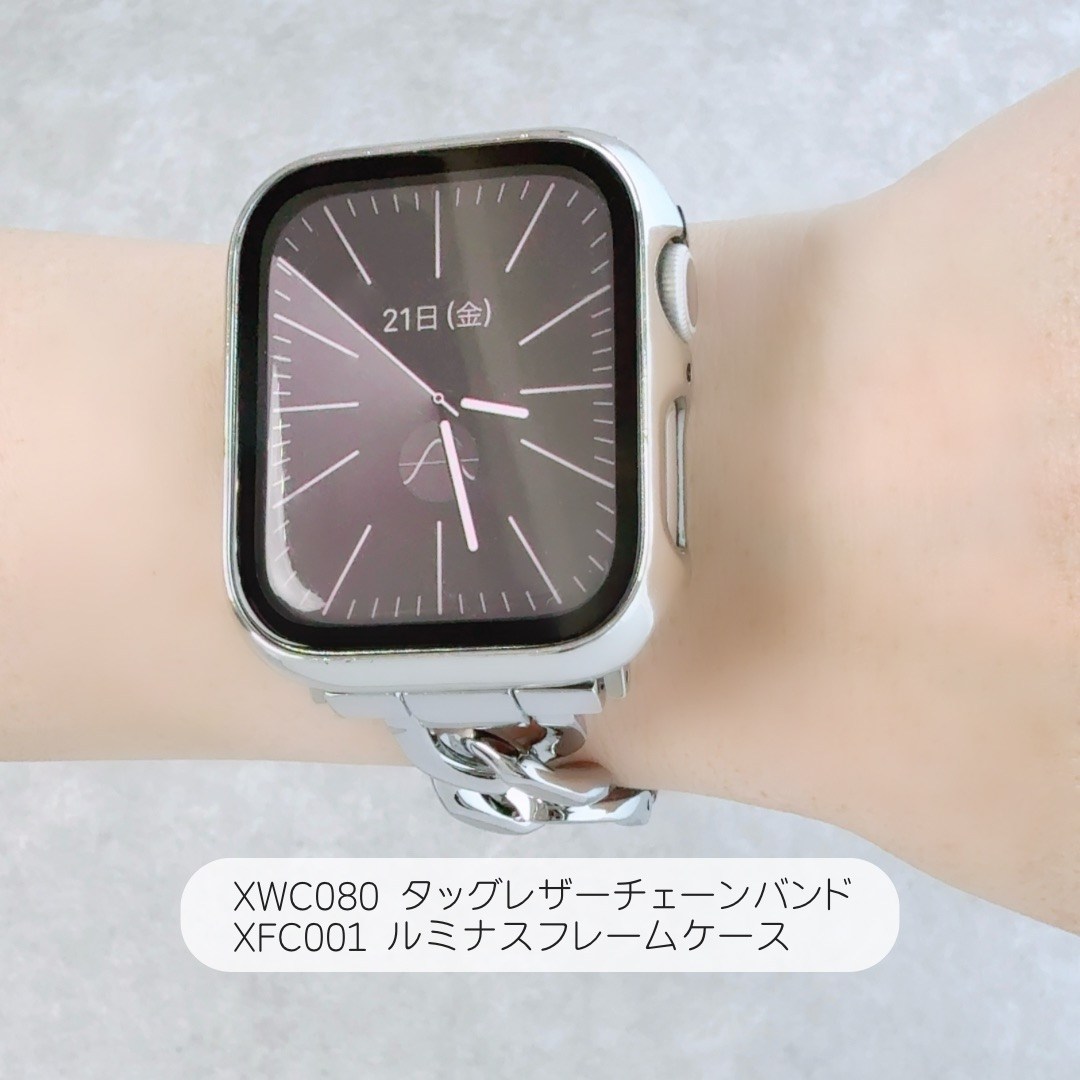 Apple Watch 全機種対応 アップルウォッチ タッグレザーチェーンバンド おしゃれ バンド デザイン 男女兼用 |  | 05