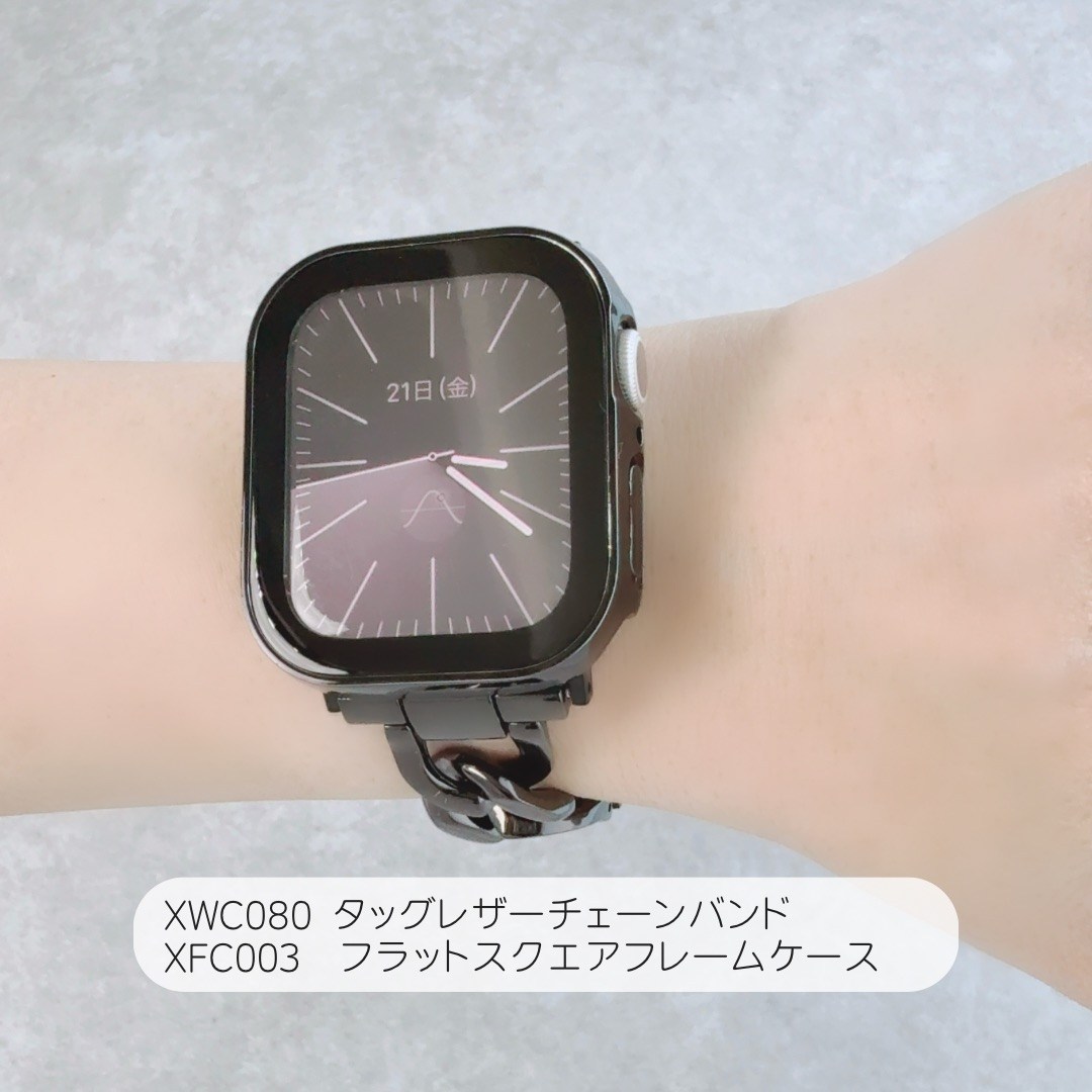 Apple Watch 全機種対応 アップルウォッチ タッグレザーチェーンバンド おしゃれ バンド デザイン 男女兼用 |  | 10