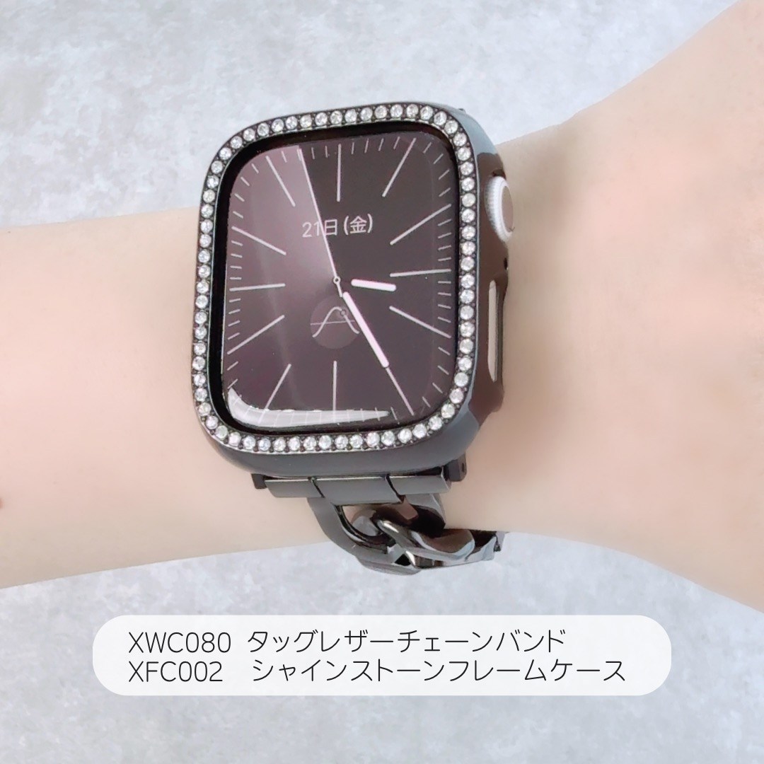 Apple Watch 全機種対応 アップルウォッチ タッグレザーチェーンバンド おしゃれ バンド デザイン 男女兼用 |  | 11