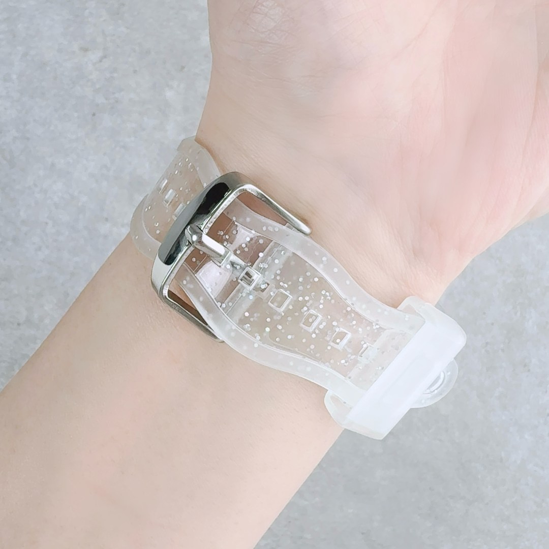 Apple Watch クリアバンド アップルウォッチ サマースノウクリアバンド おしゃれ バンド デザイン 透明 |  | 04