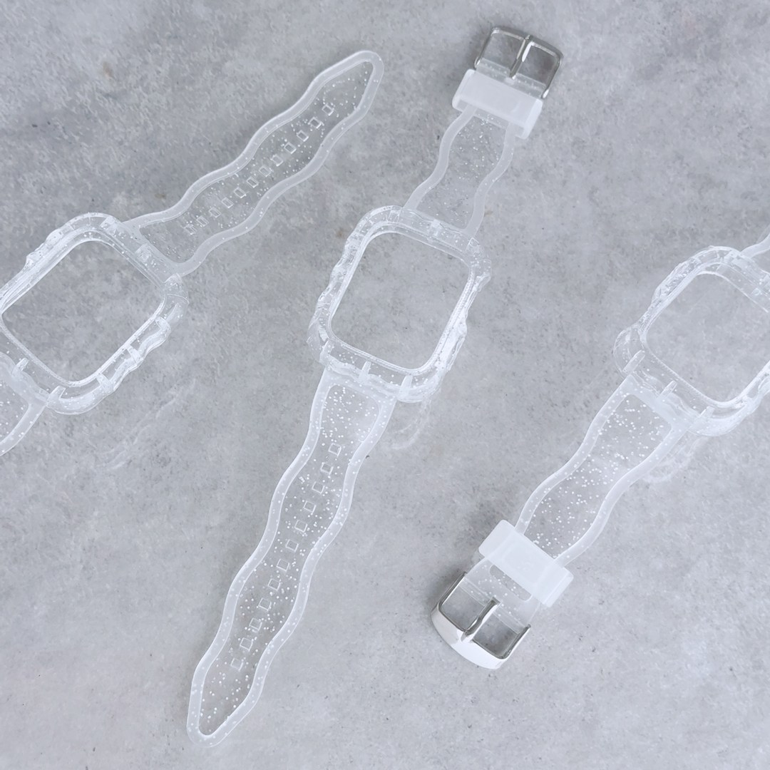 Apple Watch クリアバンド アップルウォッチ サマースノウクリアバンド おしゃれ バンド デザイン 透明 |  | 10