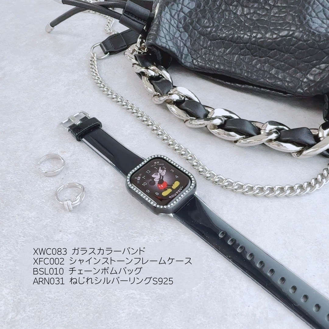 Apple Watch 全機種対応 アップルウォッチ ガラスカラーバンド