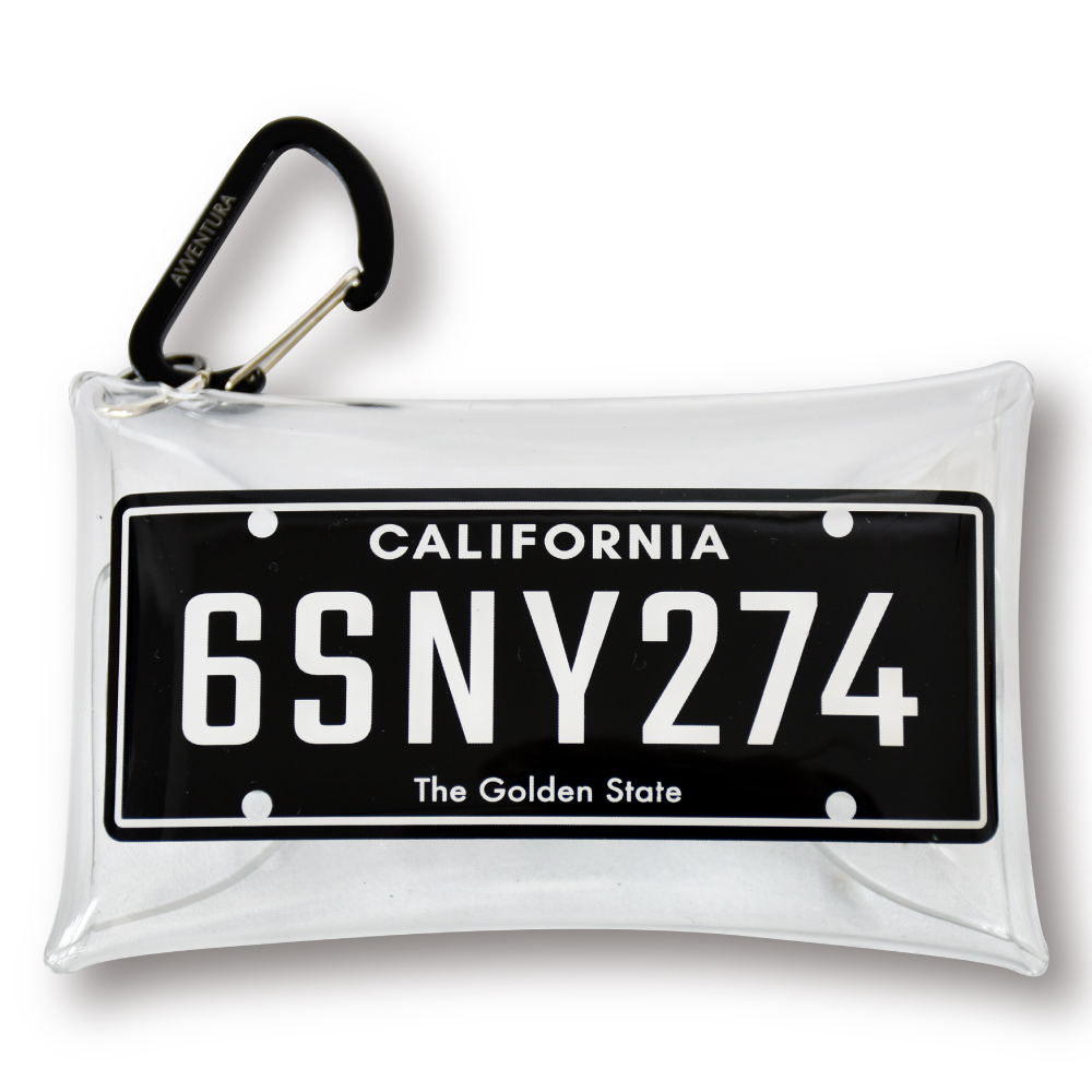 ジン君マルチケース クリアマルチケース Sサイズ 小物入れ カラビナ 定期入れ 鍵