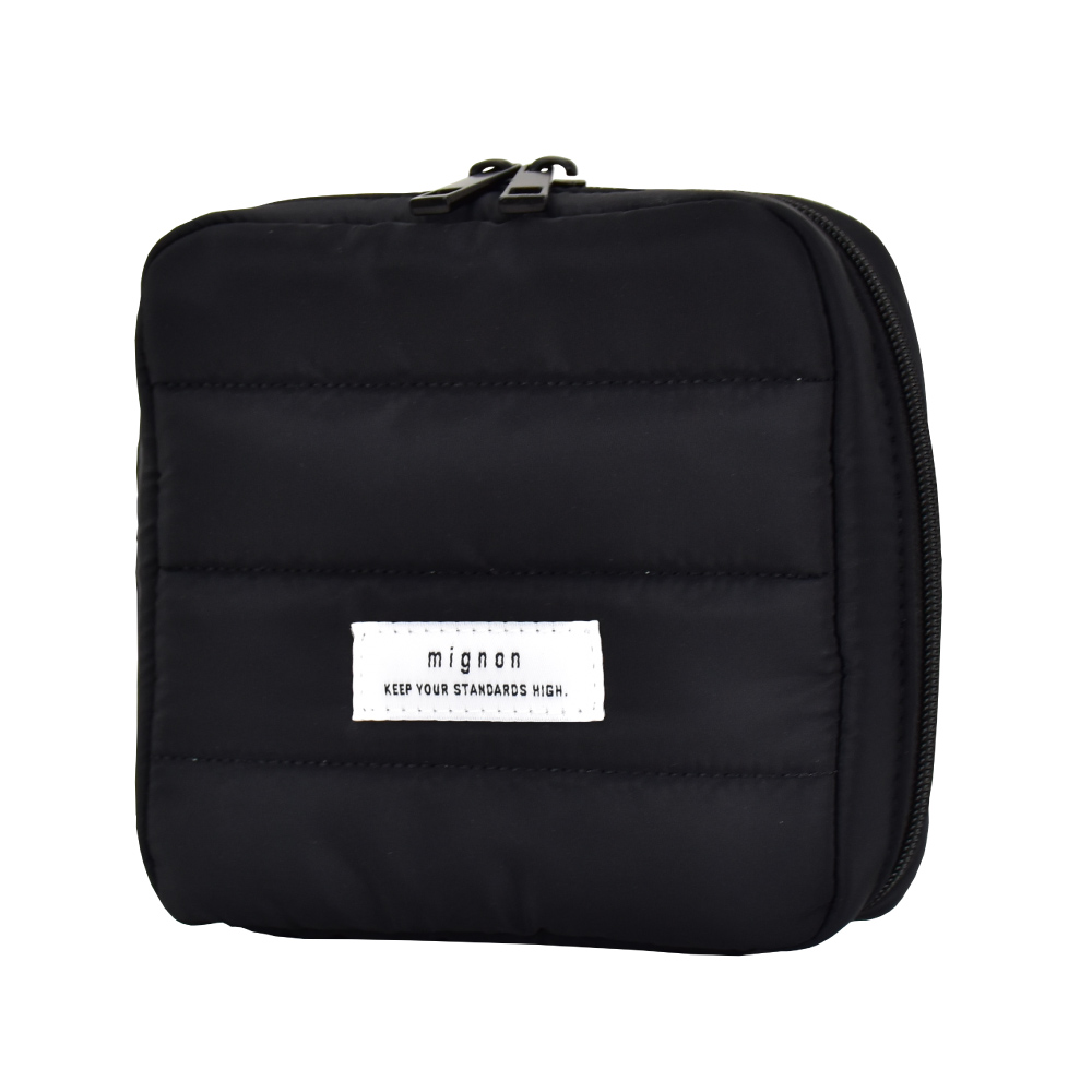 化粧ポーチ 大容量 キルティング コスメ トラベル 自立 小物入れ