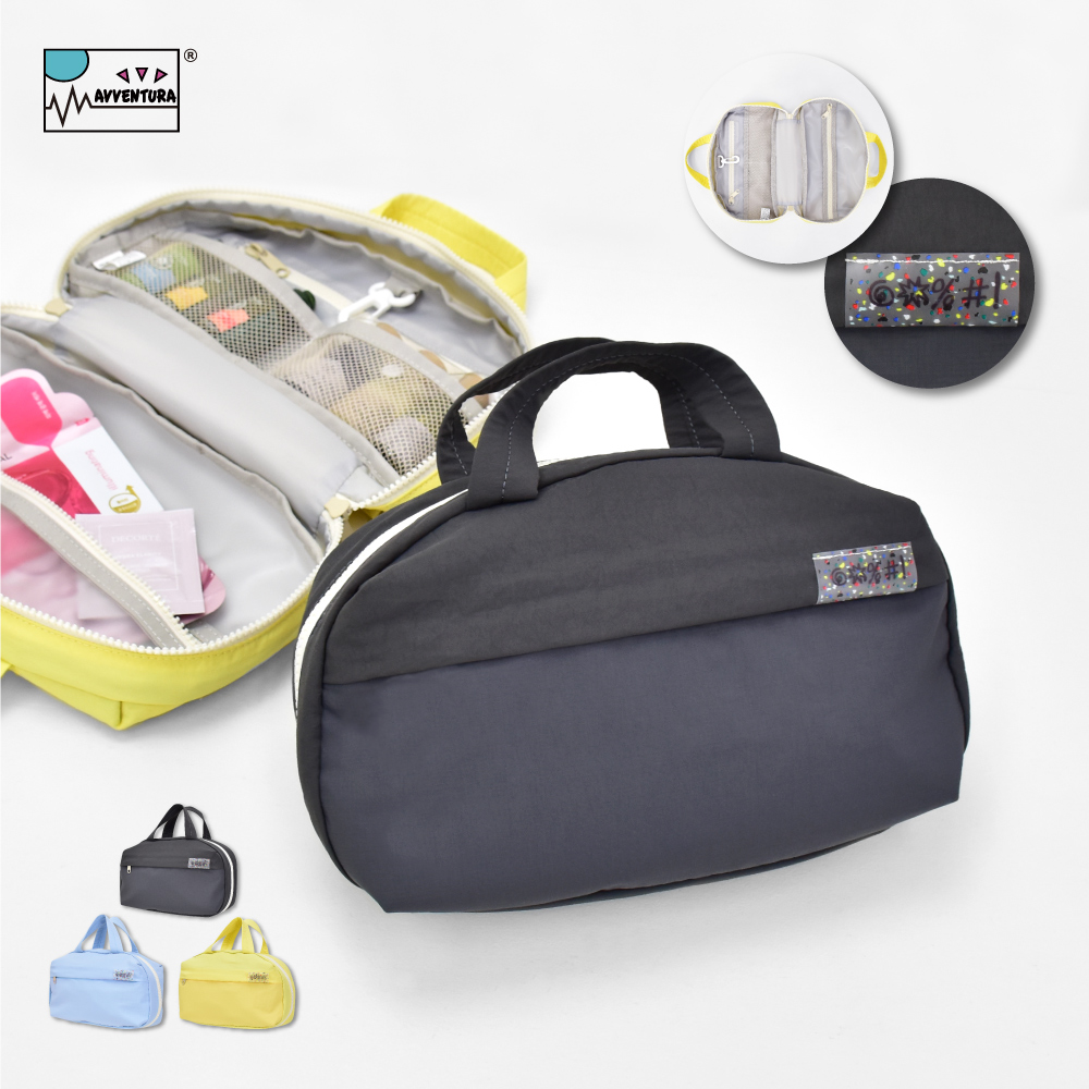 フライトバゲージ　新品のポーチ ポーチ 吊り下げ 化粧ポーチ 大容量 持ち手付き ファスナー 携帯用