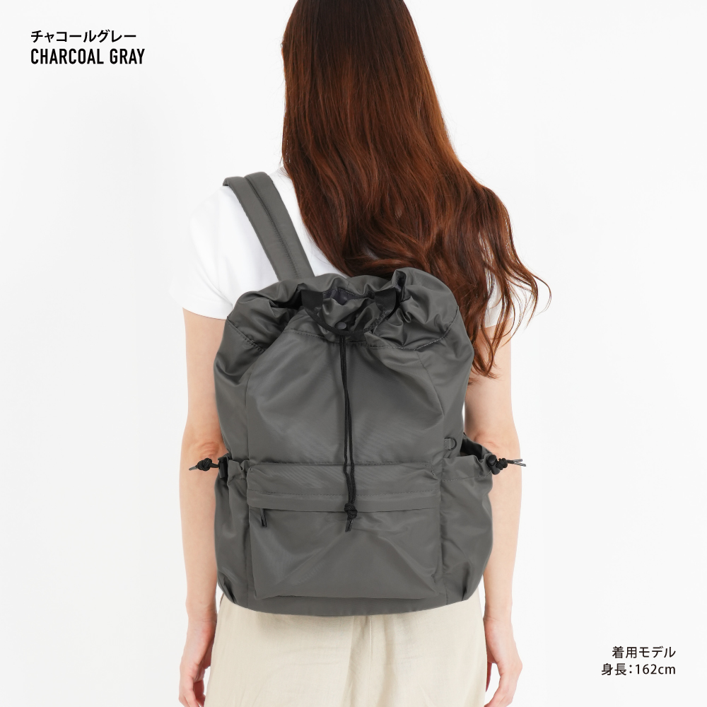 巾着リュック 大容量 15L a4 巾着 軽い デイパック 折りたたみ