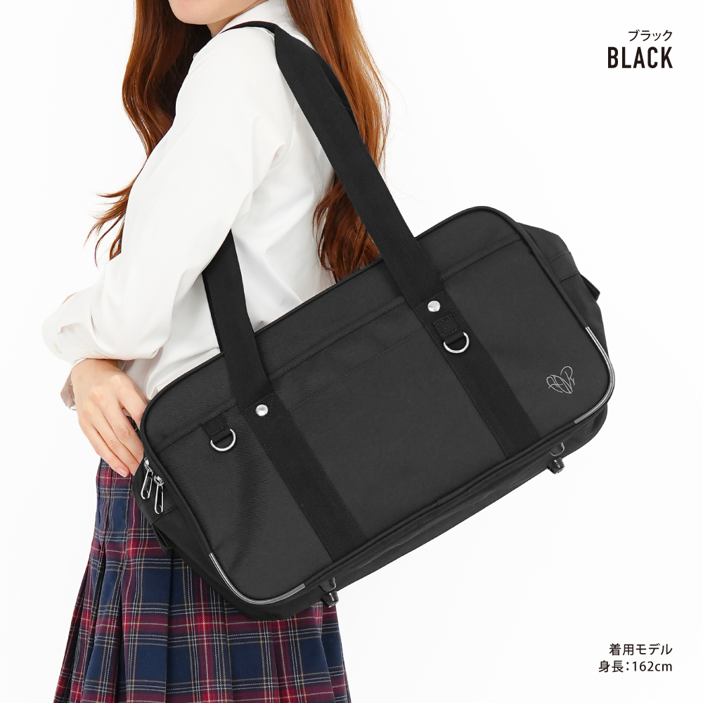 スクールバッグ ボストンバッグ トート 肩掛け ポリエステル 学生鞄