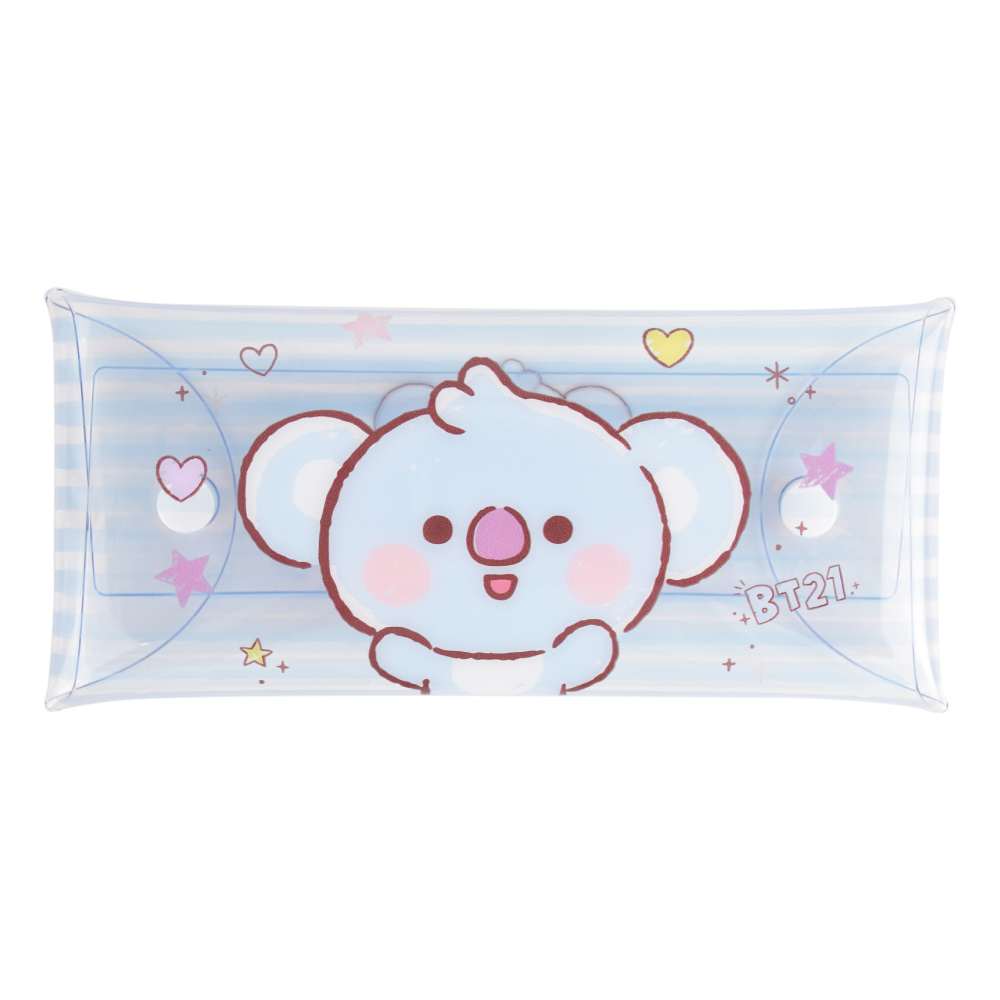 BT21 公式ライセンス商品 グッズ ペンケース 小物入れ クリアマルチ