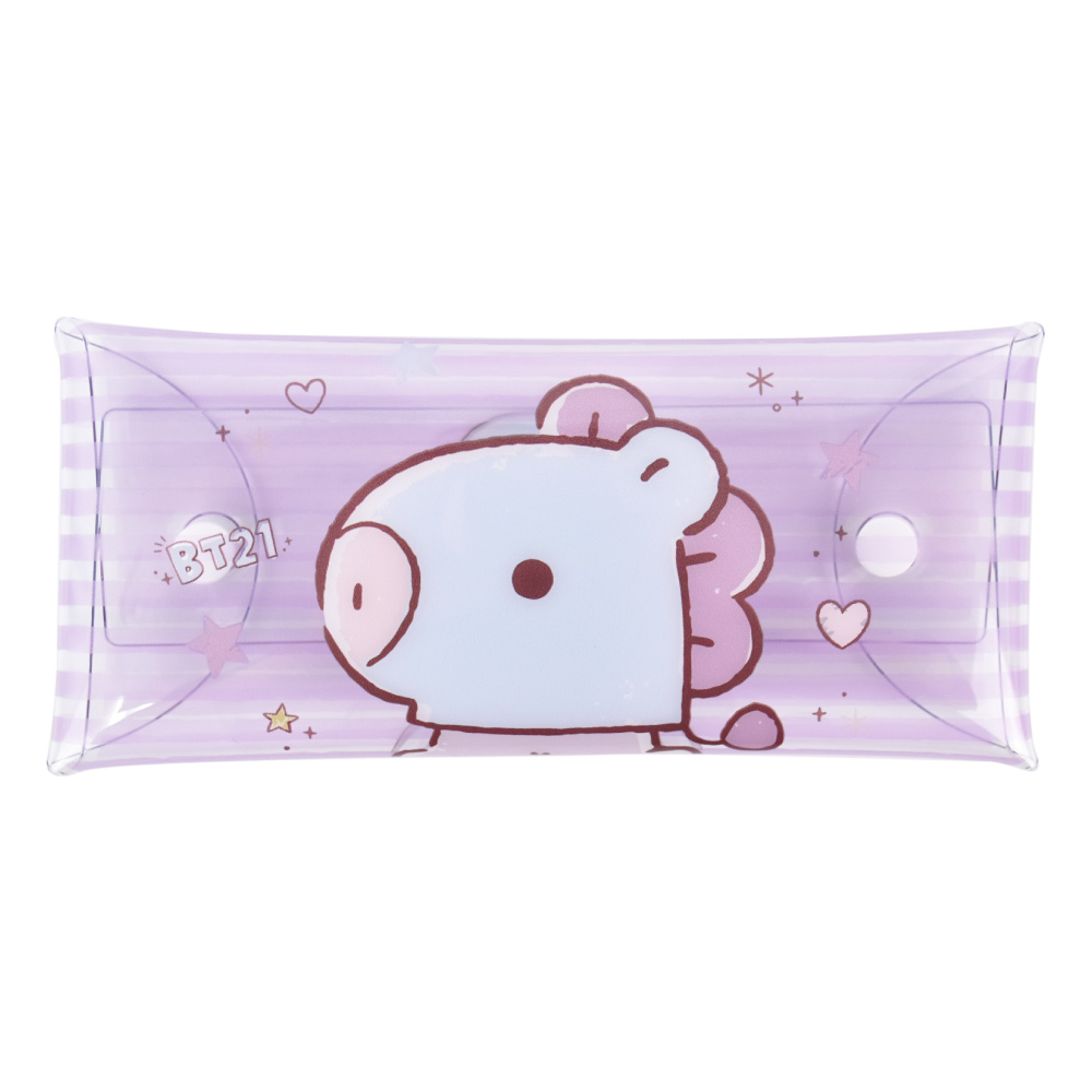 BT21 公式ライセンス商品 グッズ クリアマルチケース Lサイズ ペン