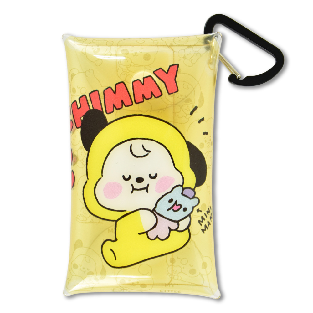 bt21 公式ライセンス商品 グッズ CHIMMY(MBT-103) パスケース 定期入れ 小物入れ クリアマルチケース Sサイズ レディース  キャラクター ギフト :bt21-0005-c05:Action! - 通販 - Yahoo!ショッピング