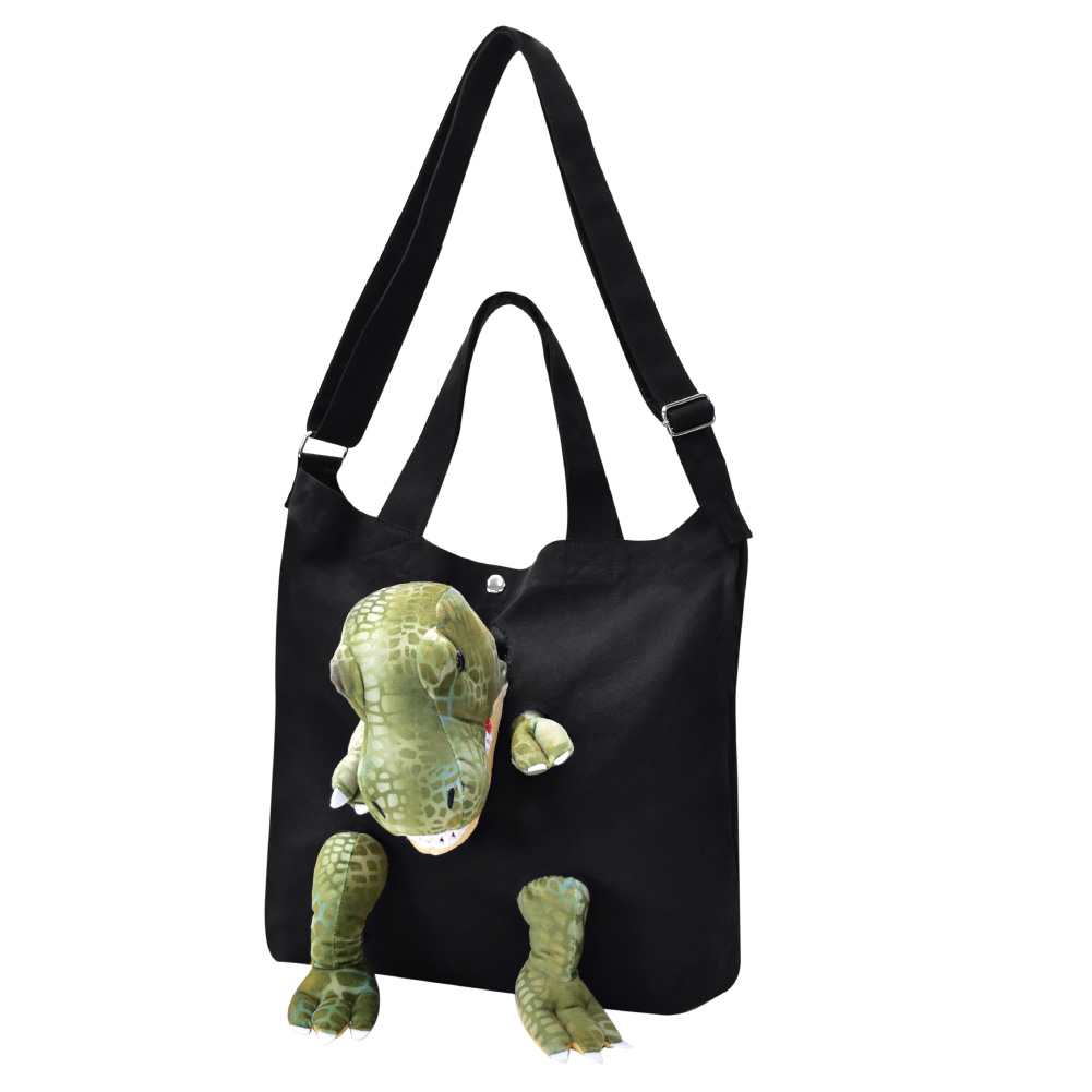 恐竜 トートバッグ ショルダー バック a4 縦 ダイナソー マスコット