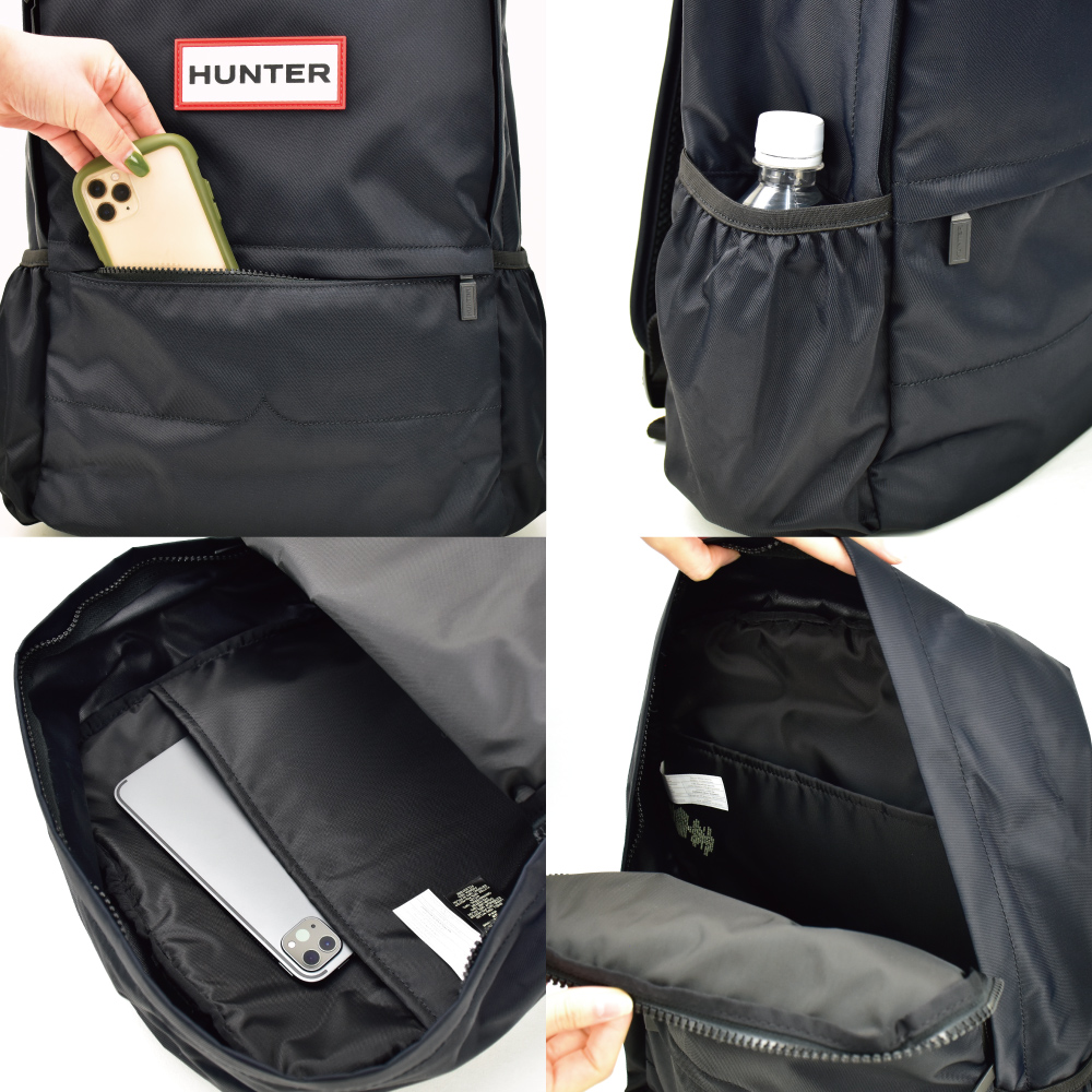 HUNTER（ハンター） リュック リュックサック a4 大容量 黒 レディース