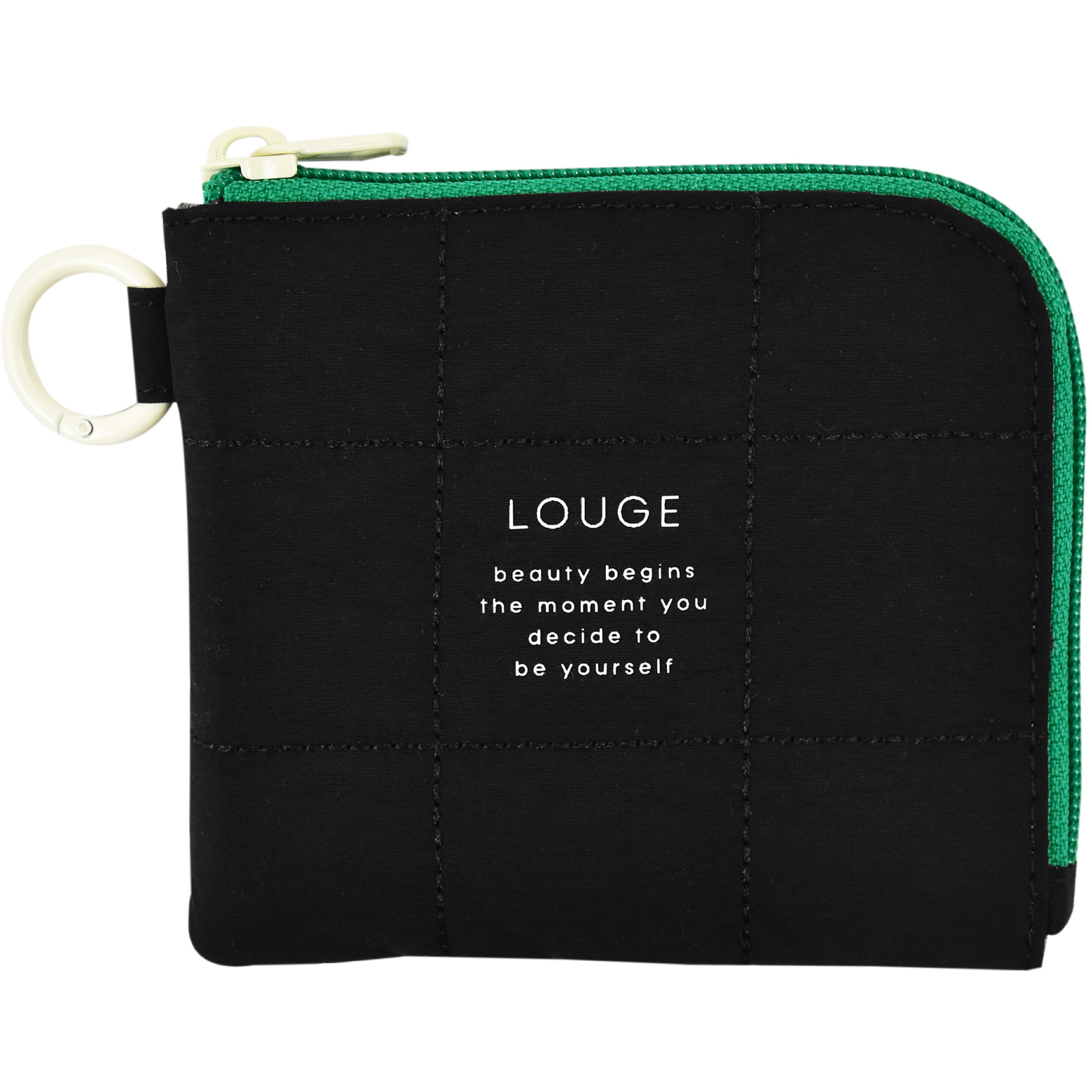 ミニ財布 キルティング ミニウォレット L字ファスナー 軽量 ユニ