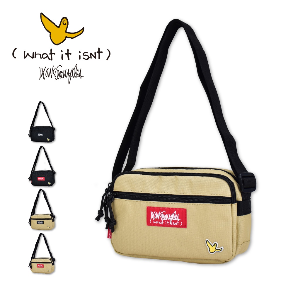 MARK GONZALES★人気★男女兼用★Color Shoulder Bag/追跡あり Mark Gonzales ショルダーバッグ （What it isNt）MarkGonzales