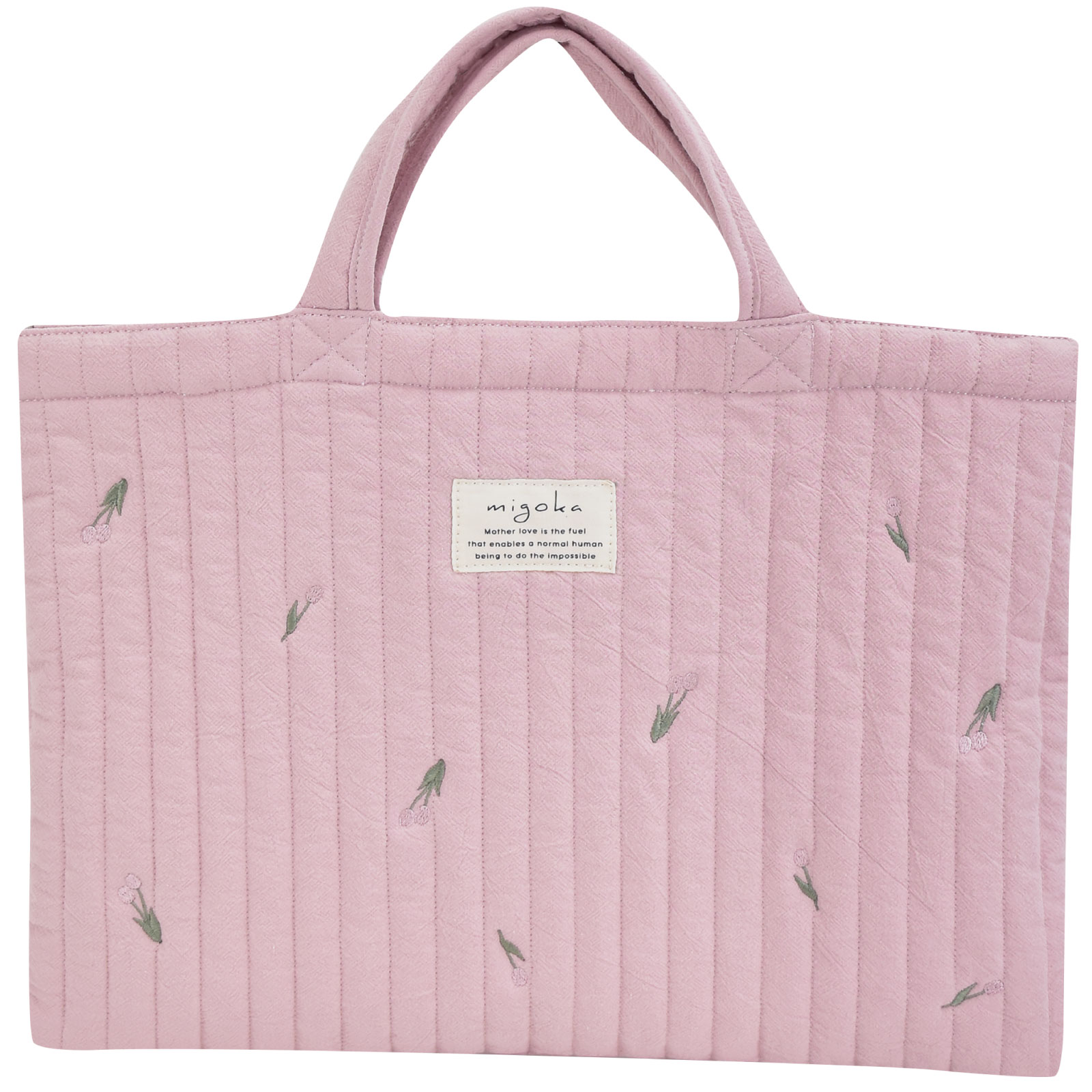 キルティング トートバッグ レッスントート レディース 綿 中綿 サブ