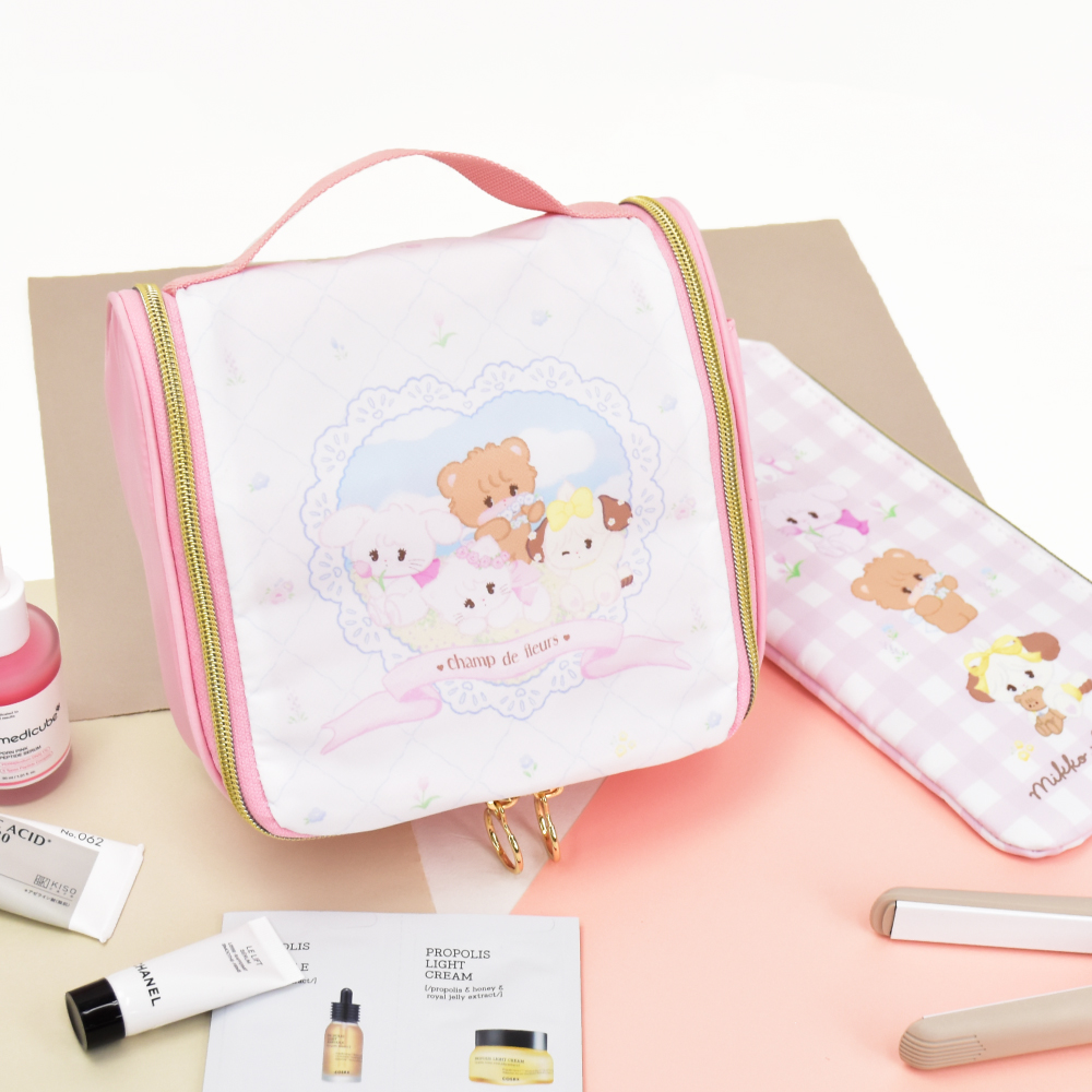 mikko 洗面用具 旅行 ケース トラベルポーチ 吊して使える 洗面用具