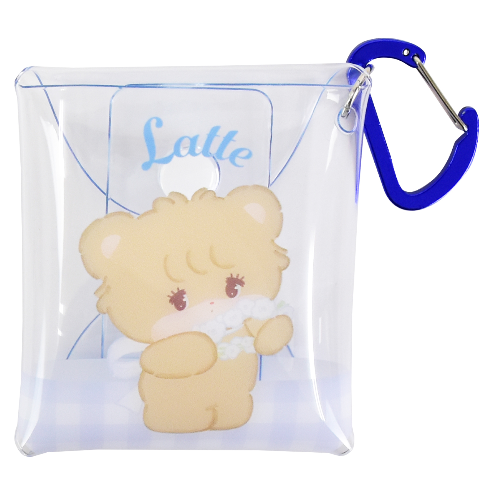 mikko クリアマルチケース SSサイズ 小物入れ ポーチ カラビナ airpods 