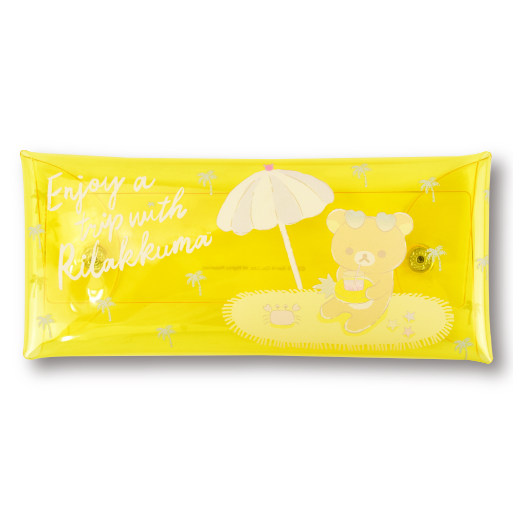 リラックマ Rilakkuma クリアマルチケース Lサイズ ペンケース 小物