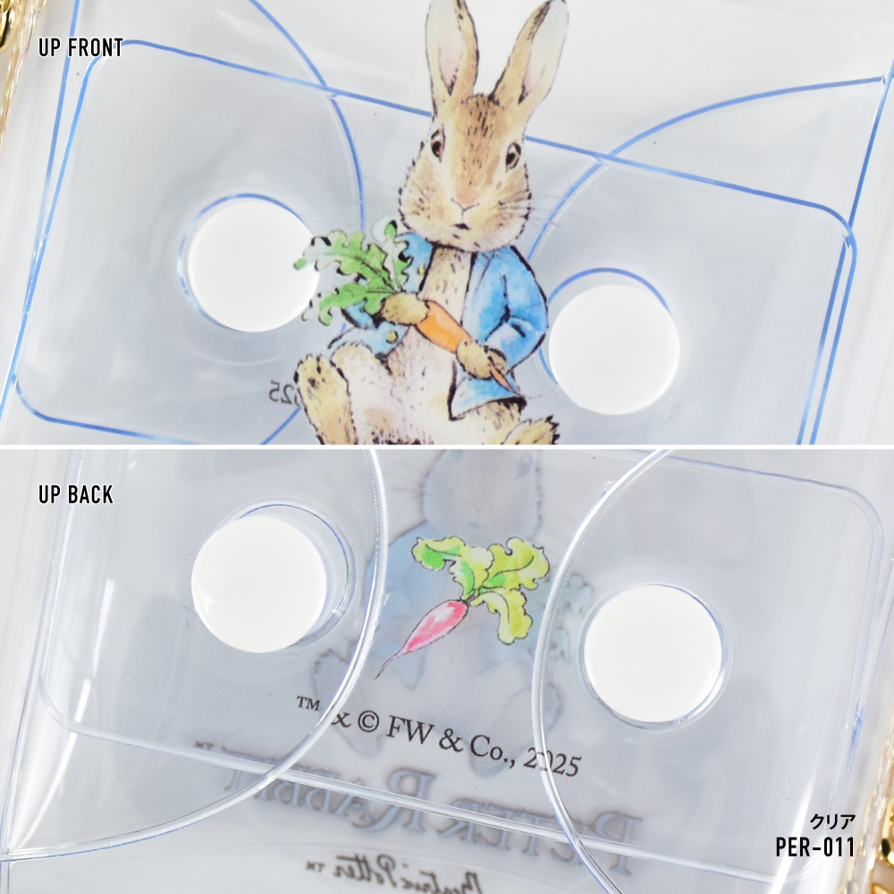 ピーターラビット クリアポーチ 小物入れ 定期入れ イヤホン airpods