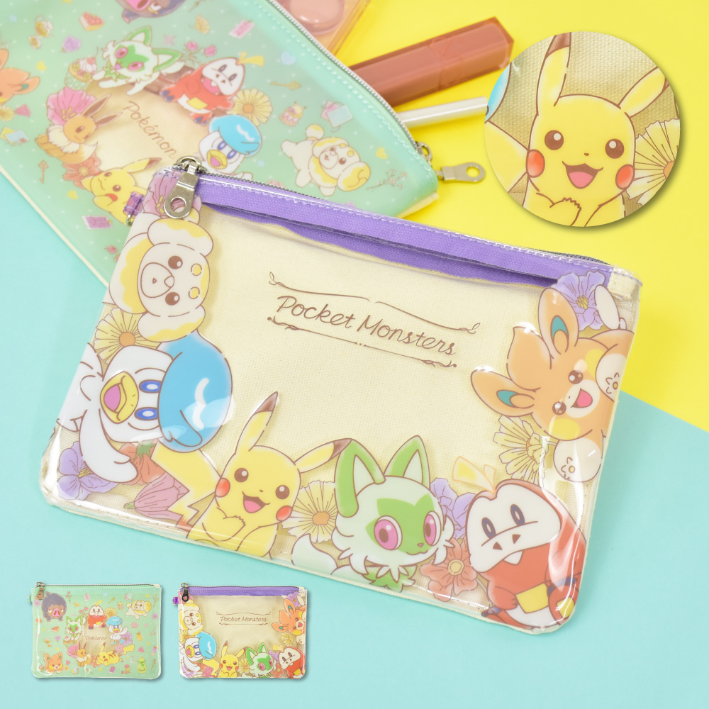 Pokemon（ポケモン） ポケットモンスター フラットポーチ 窓付き