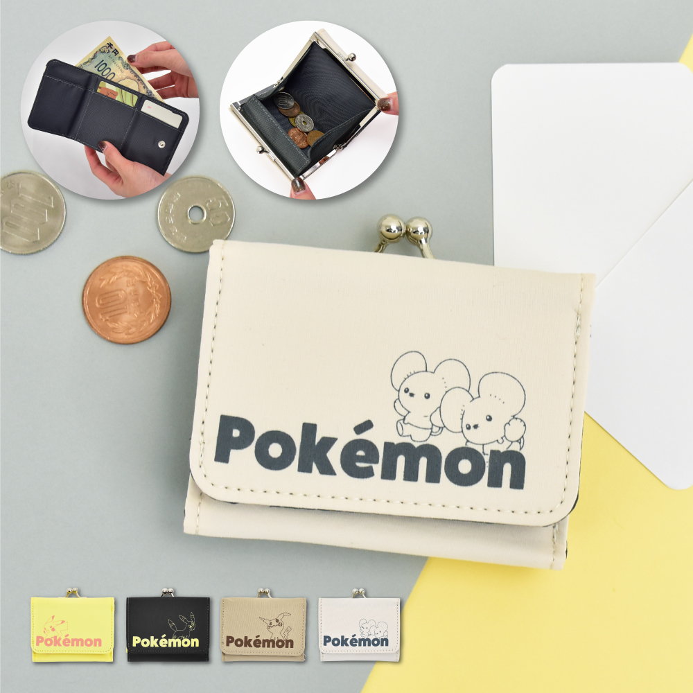 Pokemon（ポケモン） ポケットモンスター 財布三つ折り財布 がま口