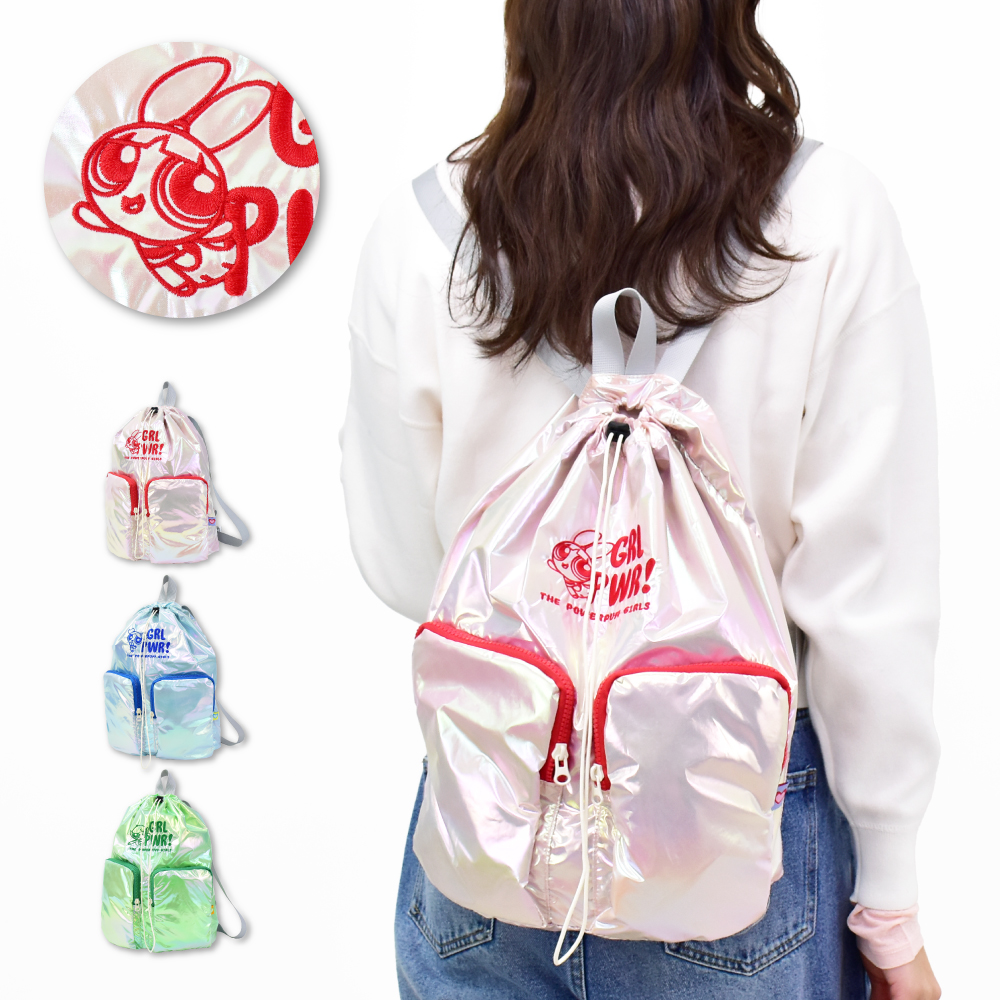 パワーパフガールズ リュック デイパック 巾着リュック レディース