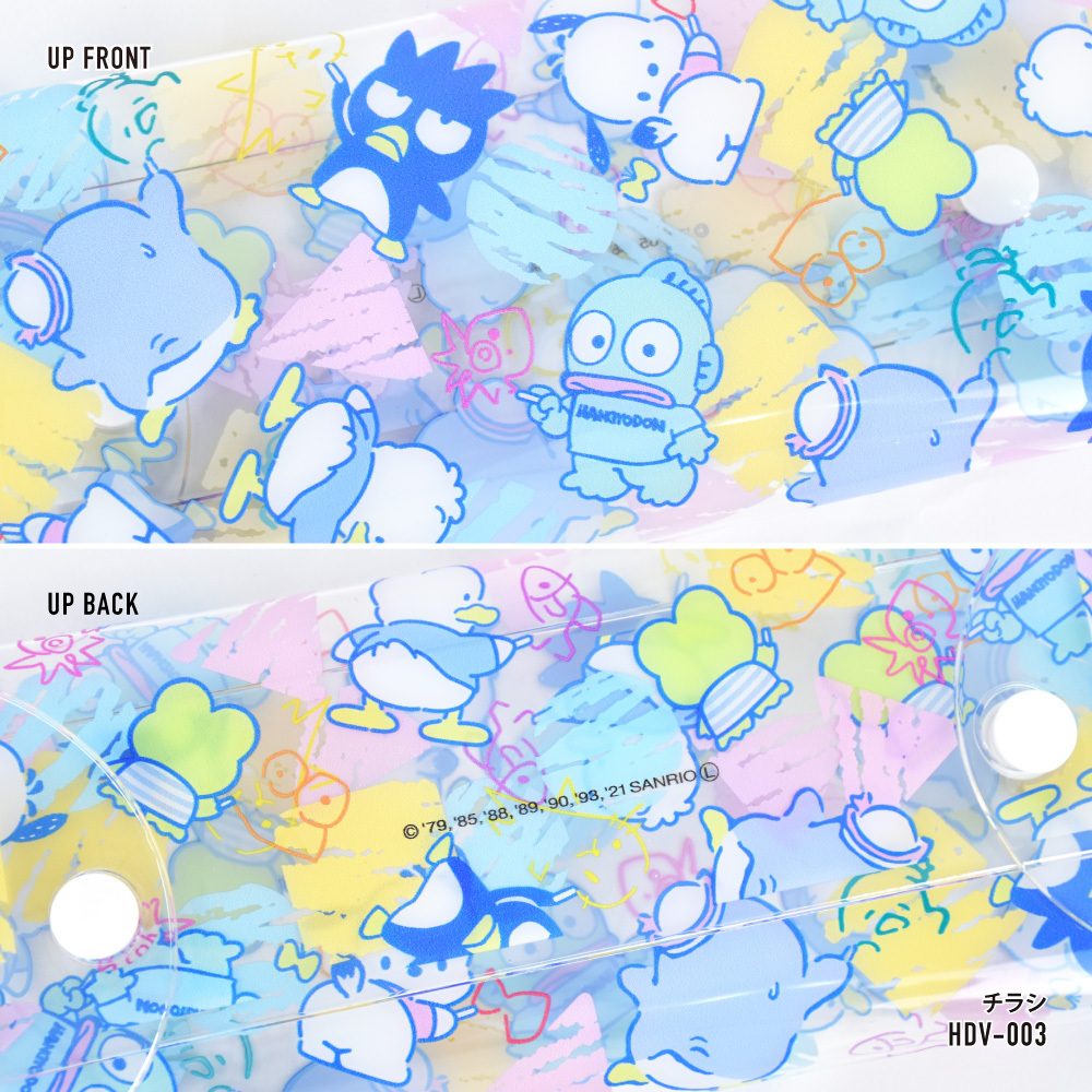 sanrio はぴだんぶい サンリオ 小物入れ クリアマルチケース L