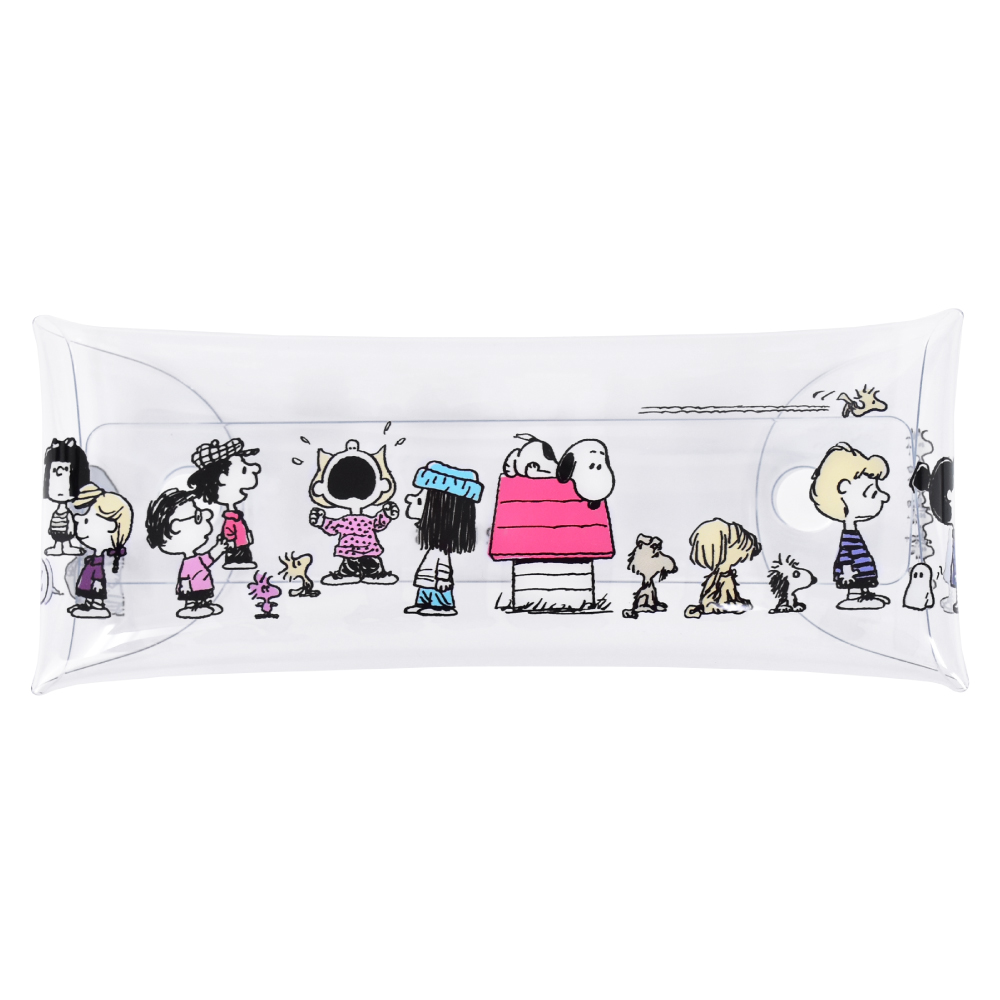 SNOOPY スヌーピー ペンケース 筆箱 小物入れ クリアマルチ