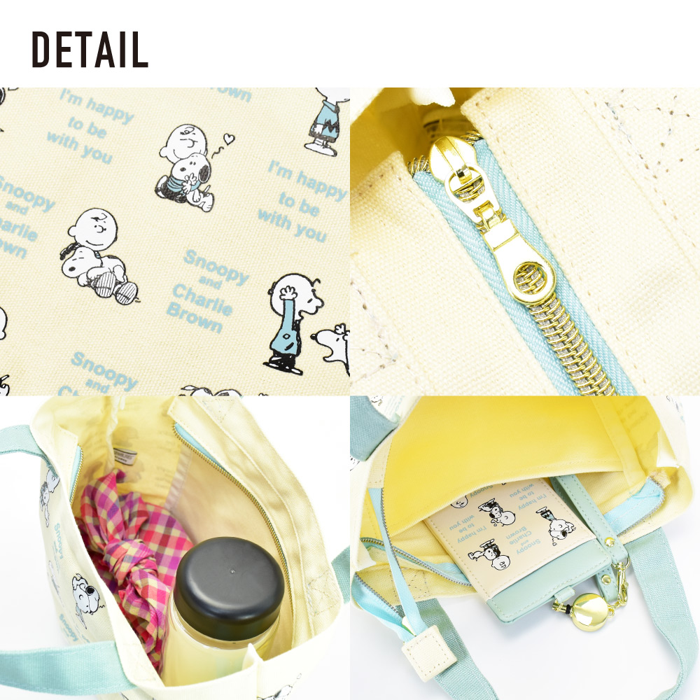 SNOOPY スヌーピー トートバッグ 小さめ ランチ ミニバッグ レディース