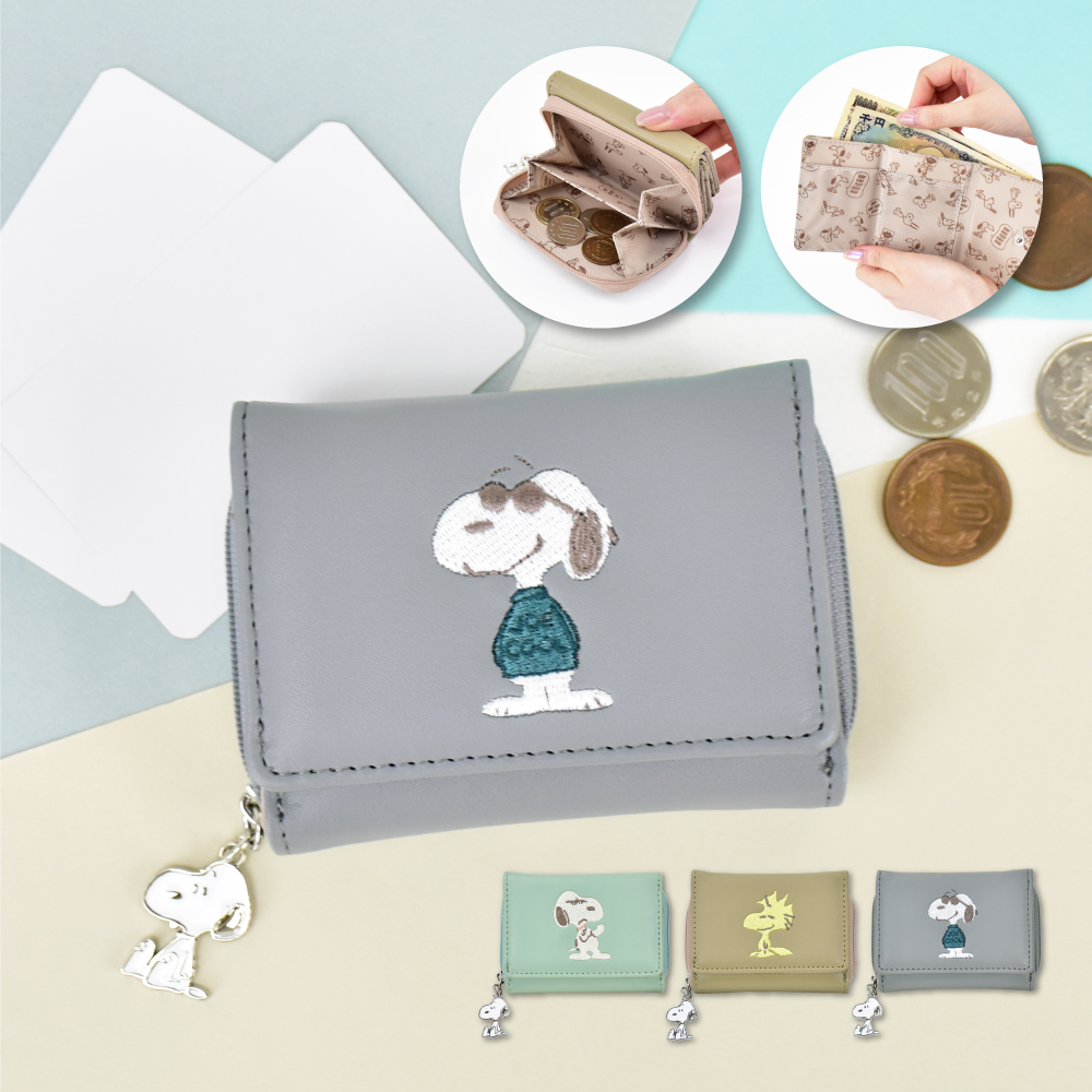 d*3様 SNOOPY ミニ財布 希少 サンリオ スヌーピー タグ付 昭和レトロ SNOOPY スヌーピー 財布 サイフ 折財布 レディース 女子 三