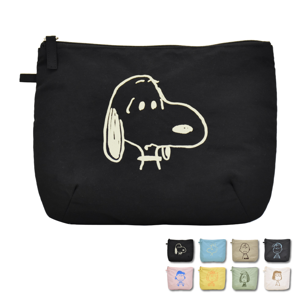SNOOPY（スヌーピー） 化粧ポーチ 大容量 軽量 小物入れ コスメポーチ