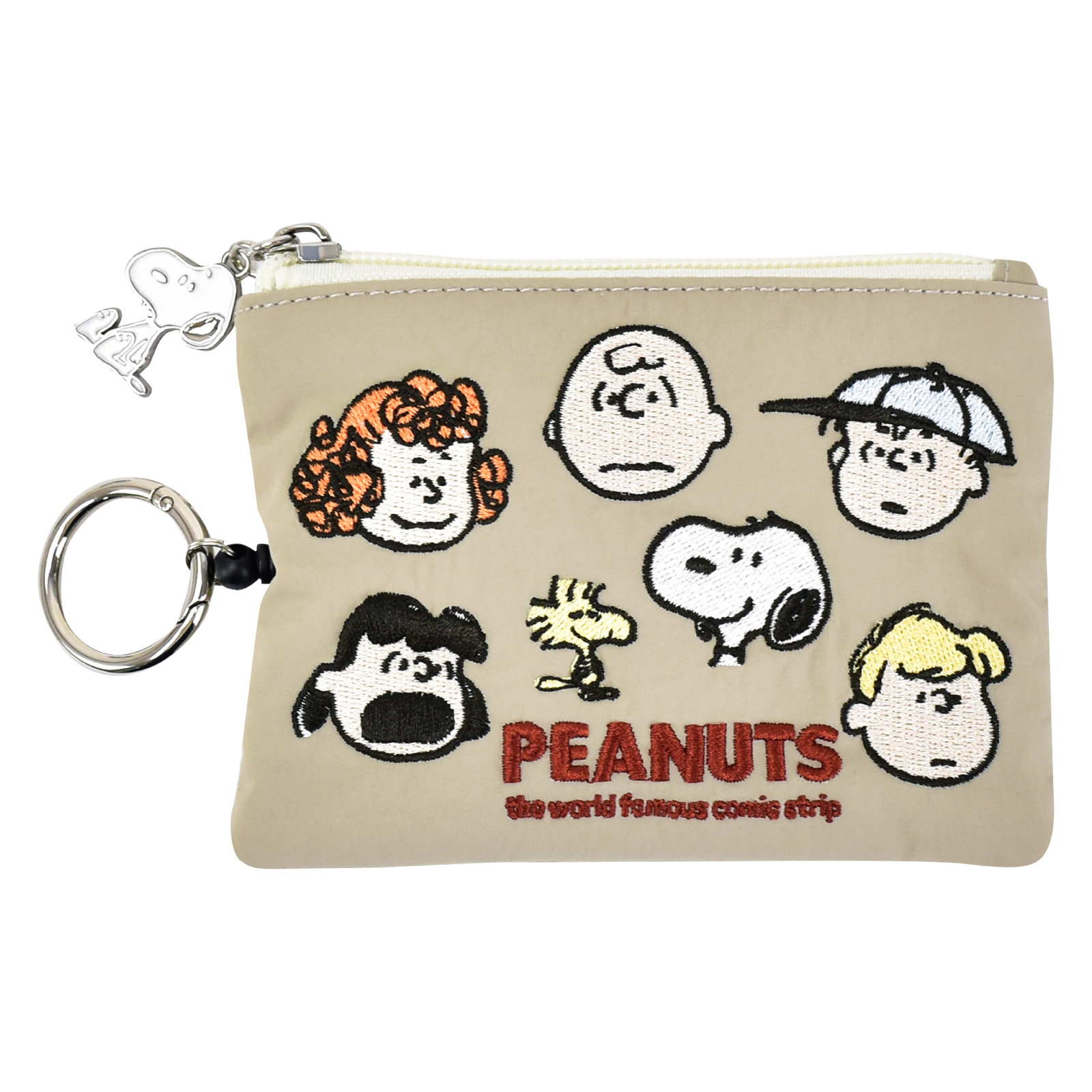 SNOOPY（スヌーピー） パスケース 定期入れ ナイロン 薄型 リール