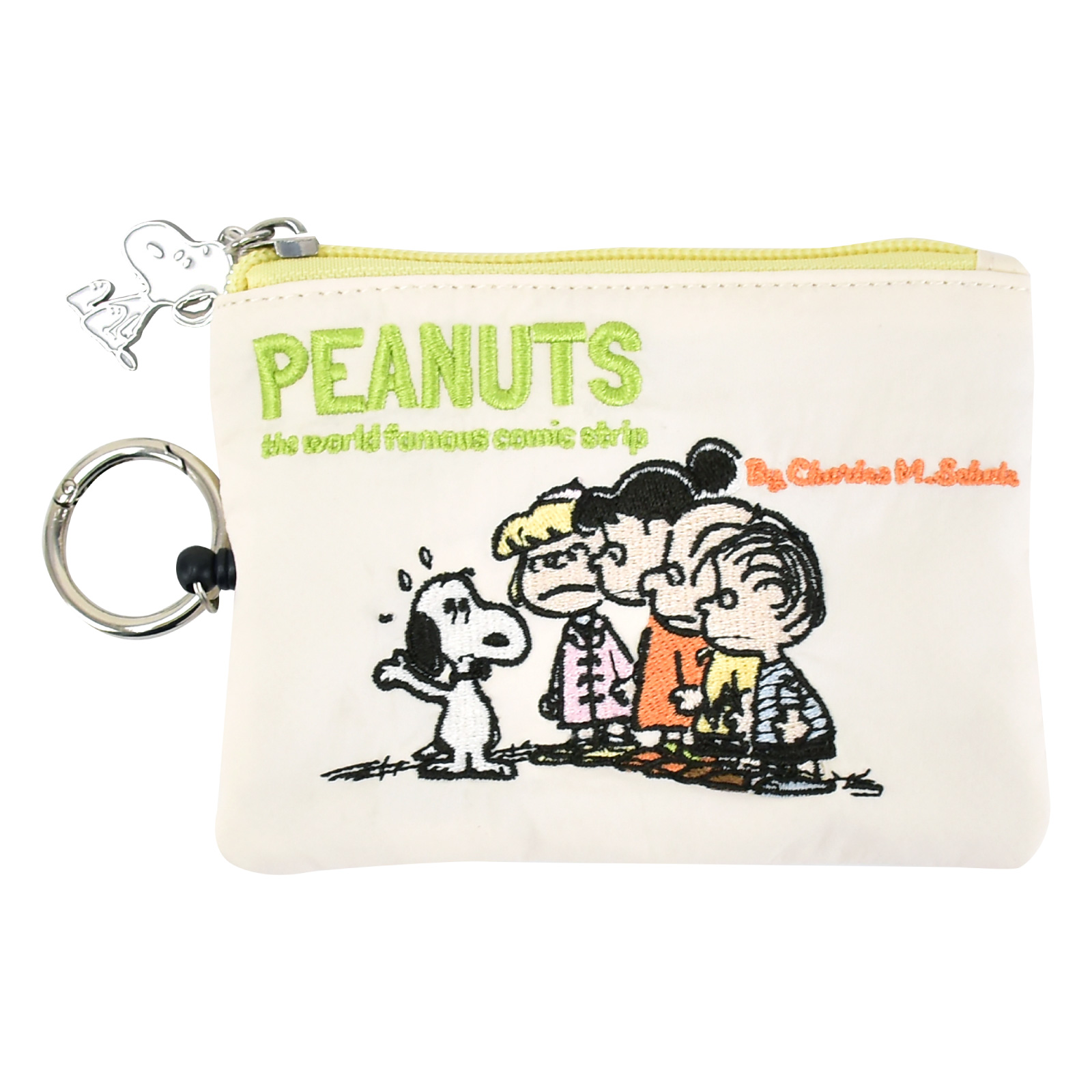 SNOOPY（スヌーピー） パスケース 定期入れ ナイロン 薄型 リール