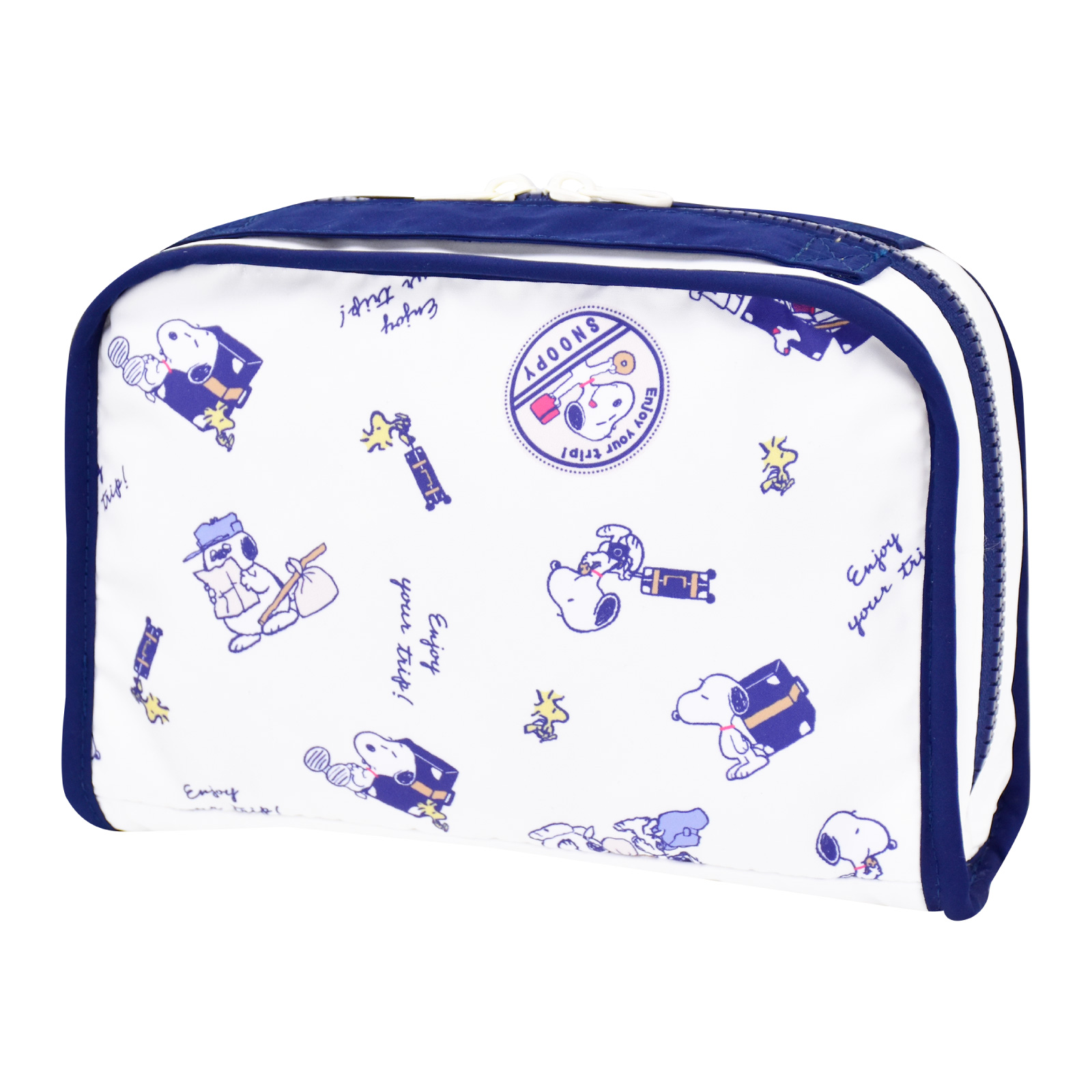 SNOOPY（スヌーピー） 化粧ポーチ 仕切り 軽量 小物入れ コスメポーチ