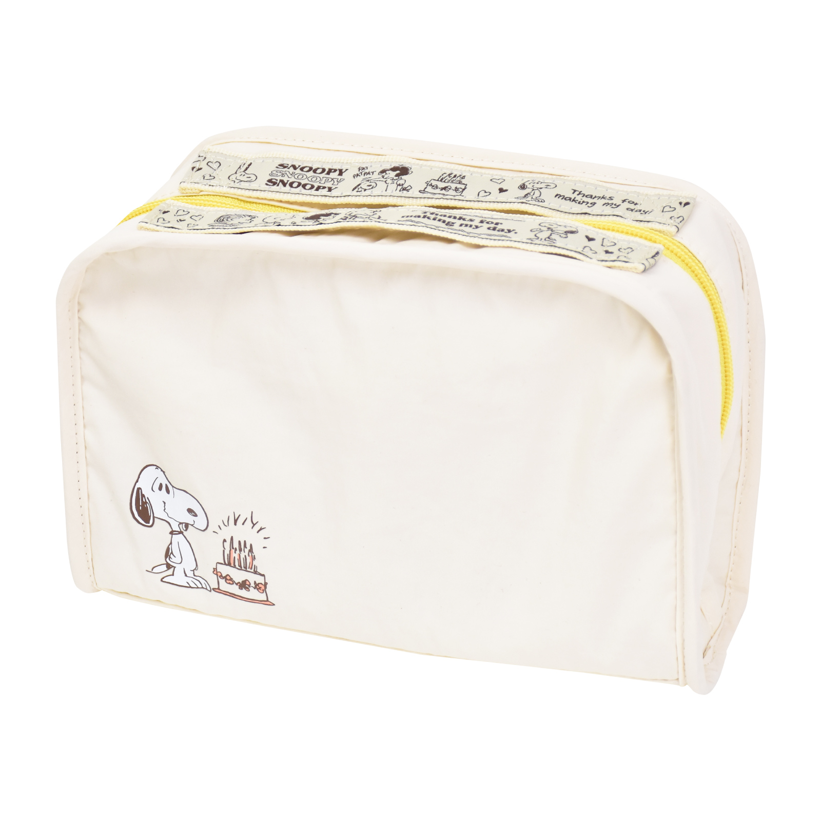 SNOOPY（スヌーピー） 化粧ポーチ 仕切り 軽量 小物入れ コスメポーチ