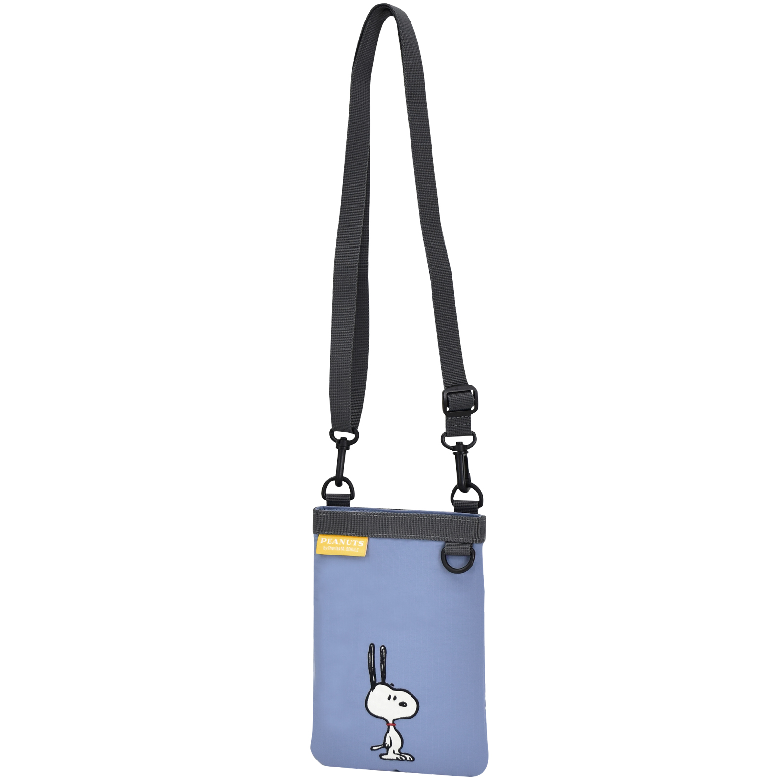 SNOOPY（スヌーピー） サコッシュ ショルダーバッグ スクエア 刺繍 斜